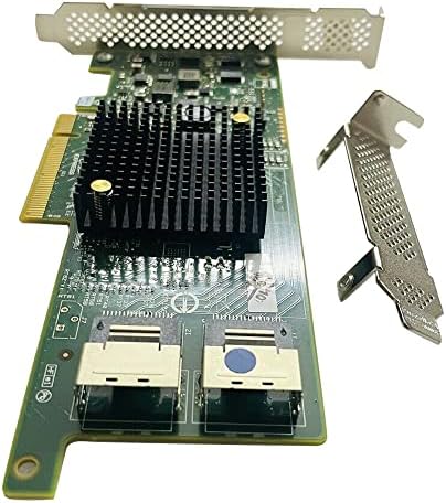 SAS HBA Card Compatible with LSI 9205-8i IT Mode PCIe SATA Expansion Card, 8-Port 6Gbps PCIe 3.0, SAS Expander Support, HBA Controller with 2x SFF-8087 to 4x SATA Cables for ZFS TrueNAS unRAID Proxmox