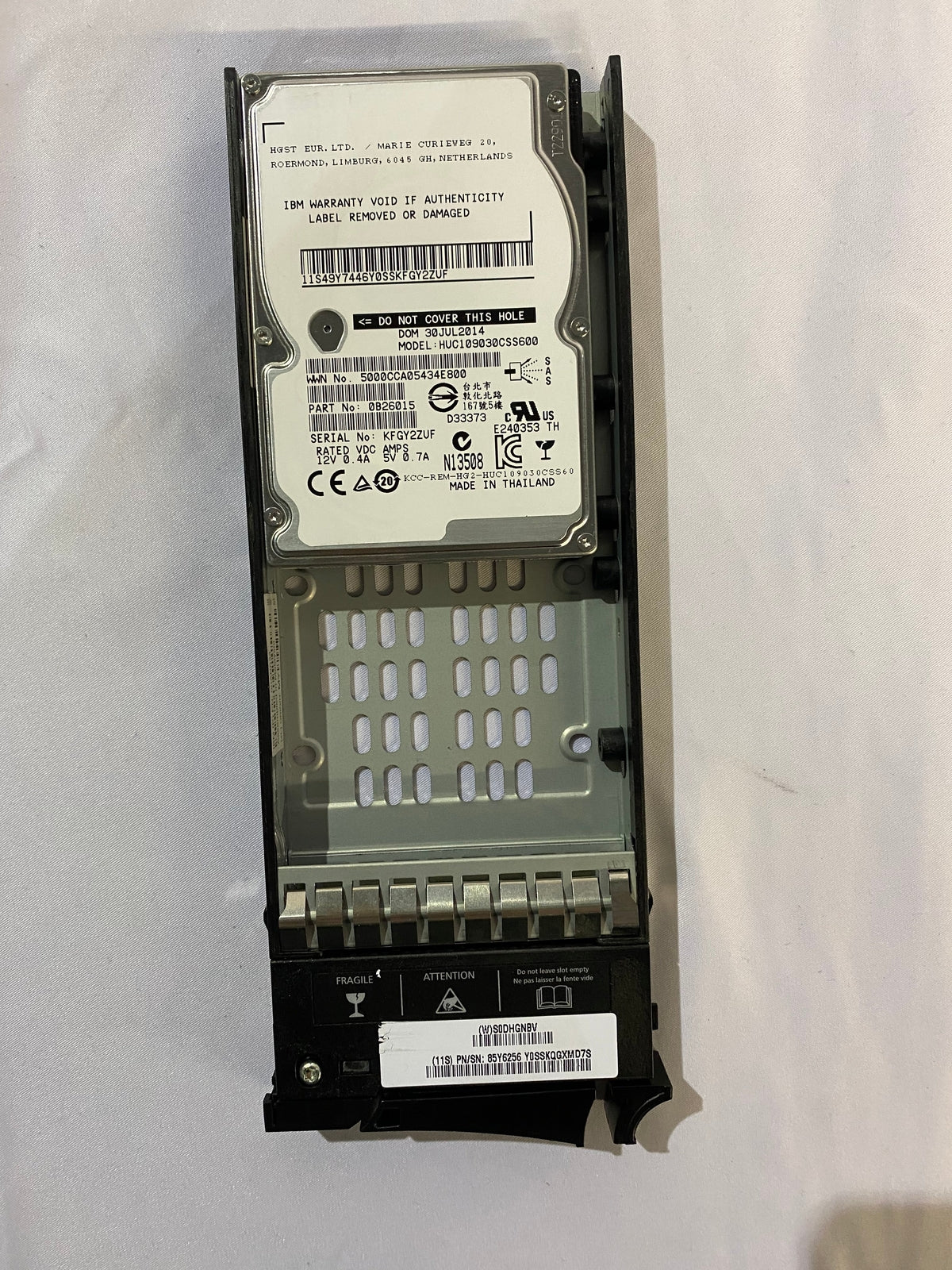 IBM 00Y2682 85Y6256 - 300GB 10K SFF SAS Drive with Tray | Alo Tech Solutions