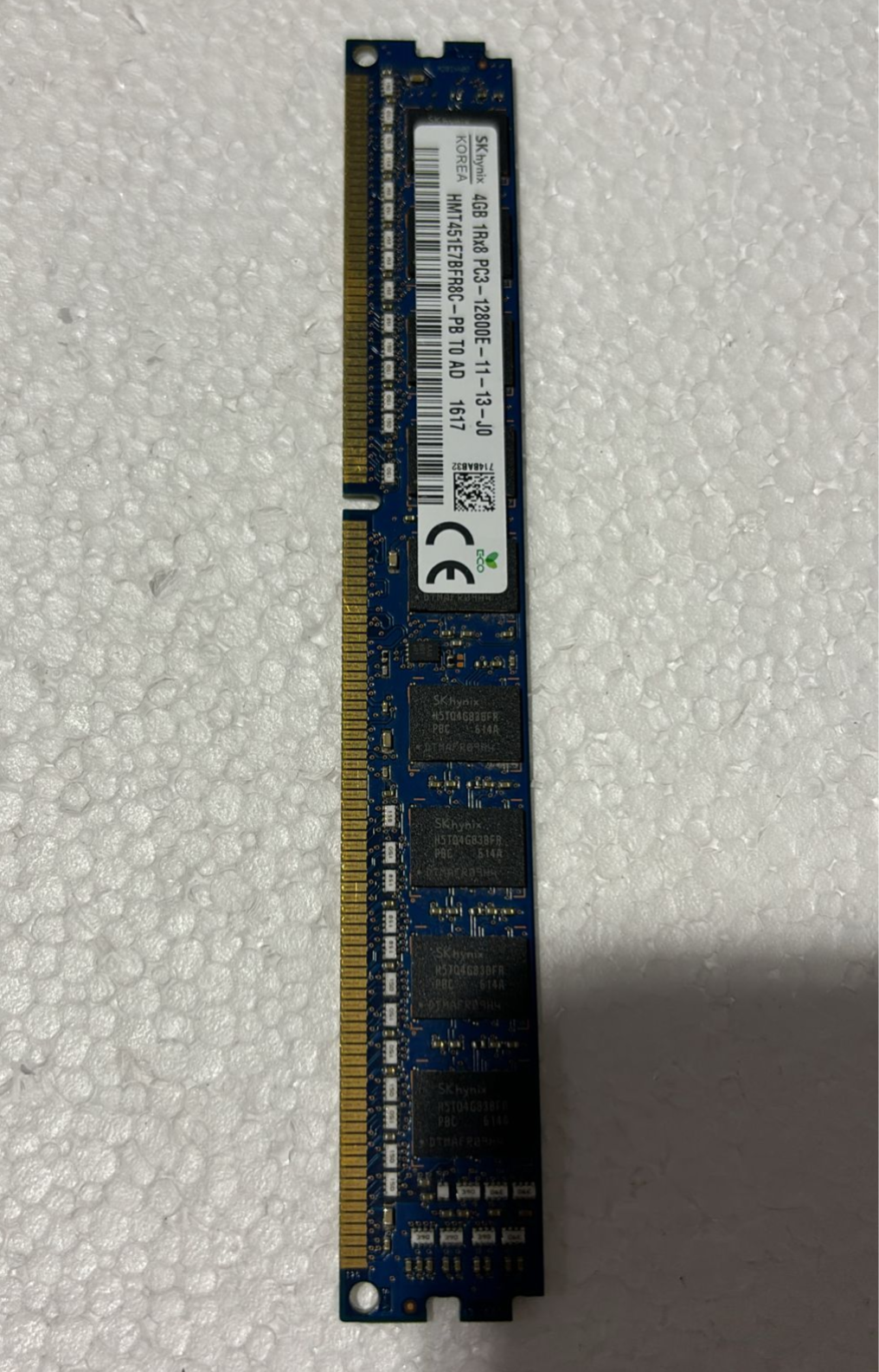 Hynix HMT451E7BFR8C-PB - 4GB DDR3-1600 VLP ECC UDIMM | Alo Tech Solutions