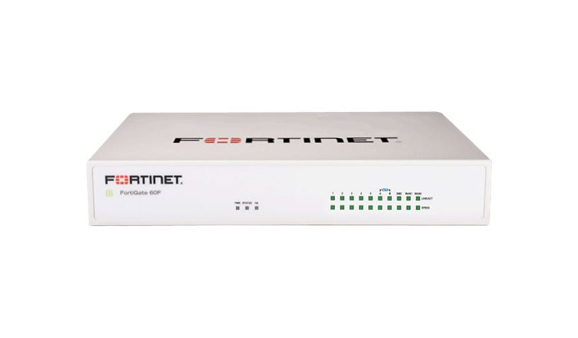 Fortinet FortiGate 60F - security appliance - with 1 year 24x7 FortiCare and FortiGuard Unified (UTM) Protection