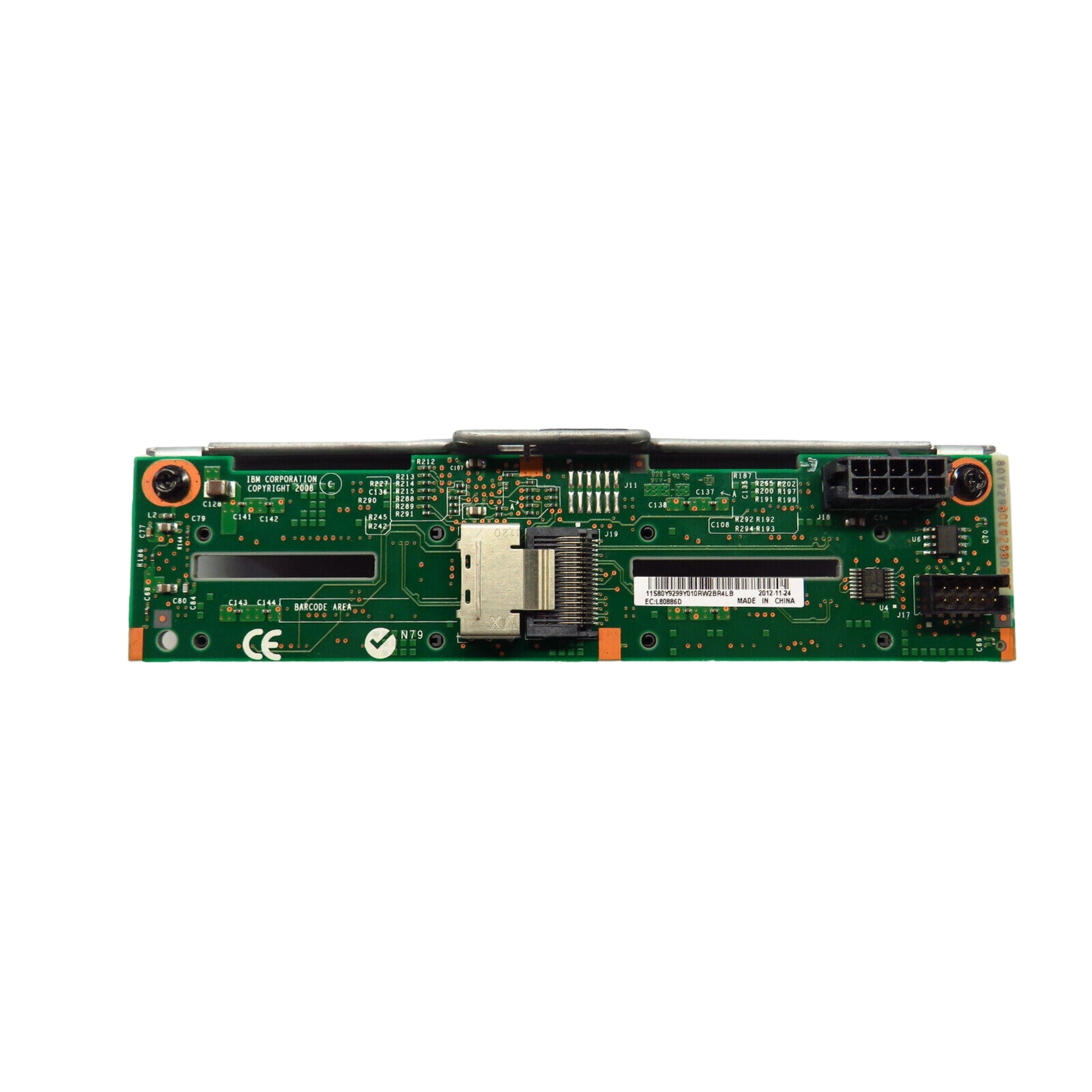 IBM 80Y9299 X3550 M4 2.5" SAS HDD Hard Drive Backplane 7914 (Refurbished)