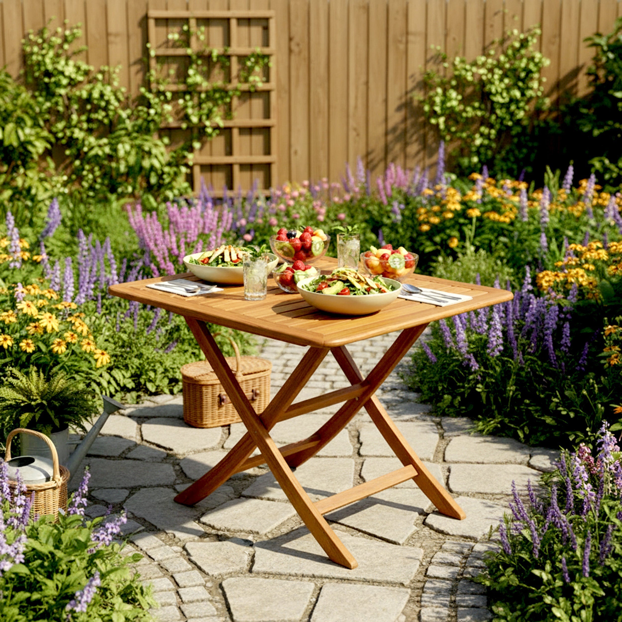 Whitecap 60029 Large Slat Top Adjustable Table