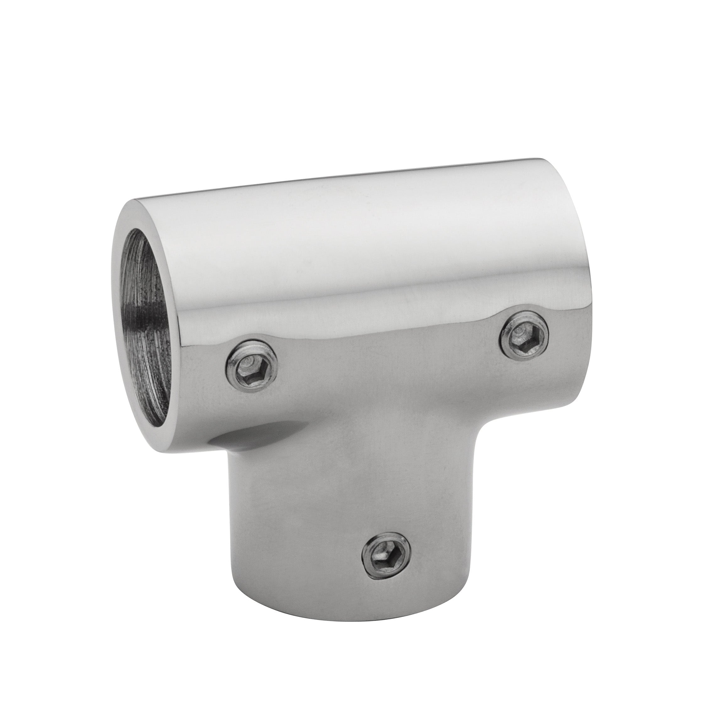 Whitecap S-1443 Cp/Zamac 90 Degree Tee Rail Fitting
