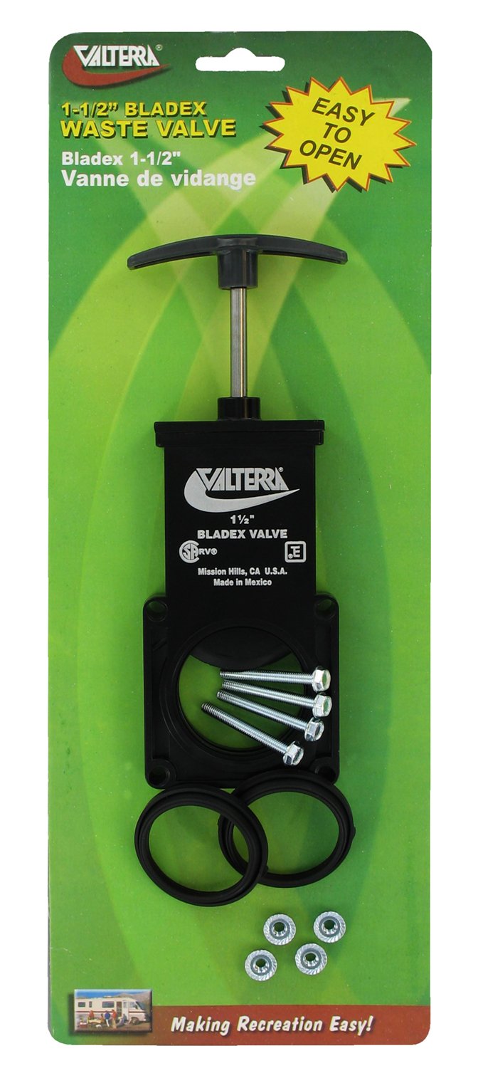 Valterra T1001VP Bladex Waste Valve W/Plastic Handle, 1-1/2"