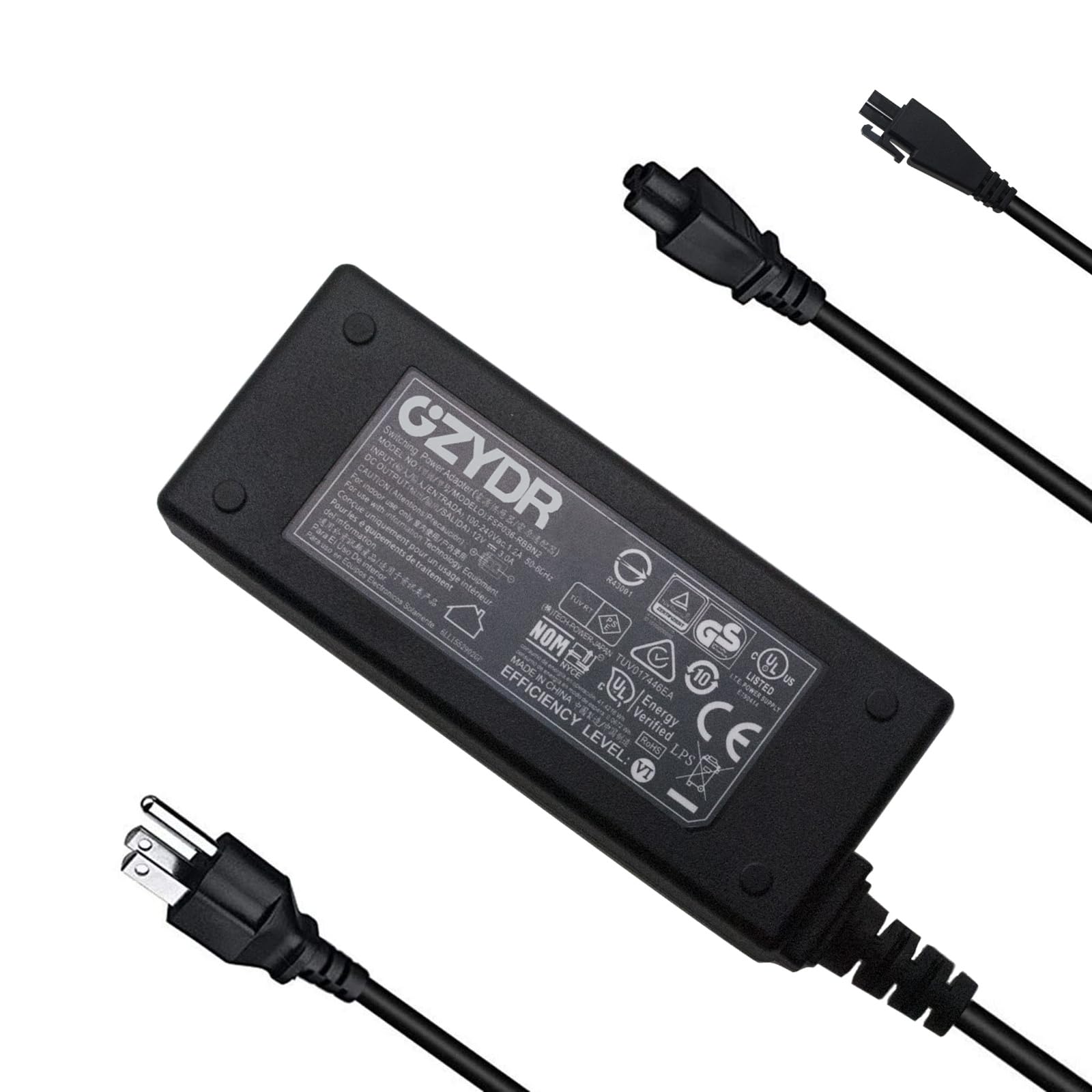 Power Supply Replacement Fit for Fortinet Fortigate FG-60D FG60D FG60E FG-60E FG-60C FG60C FG-40C FG30E FG-50E Power Adapter