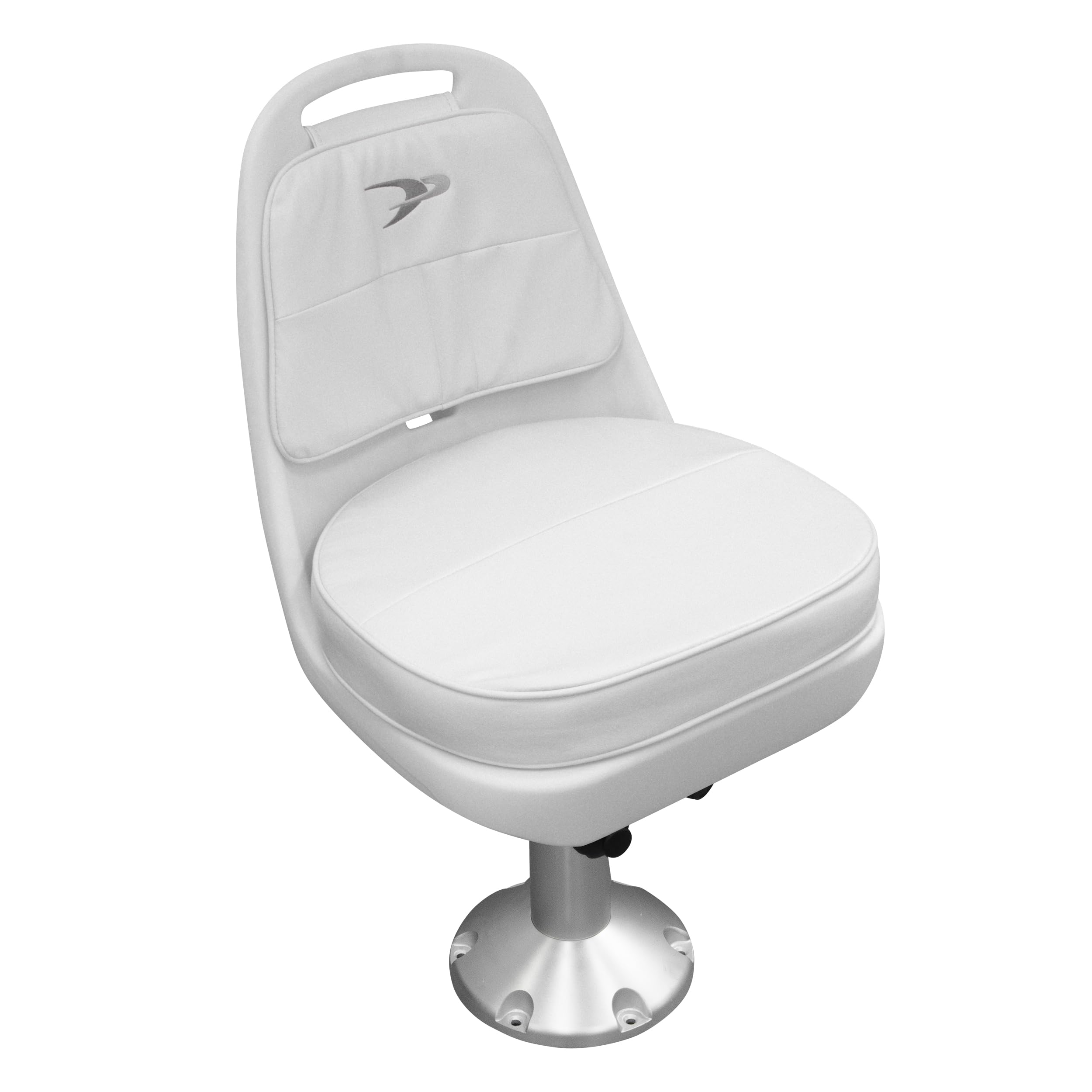 Wise 8WD013-7-710 Standard Pilot Chair Package, White, includes Cushions, Mounting Plate, Pedestal, Spider