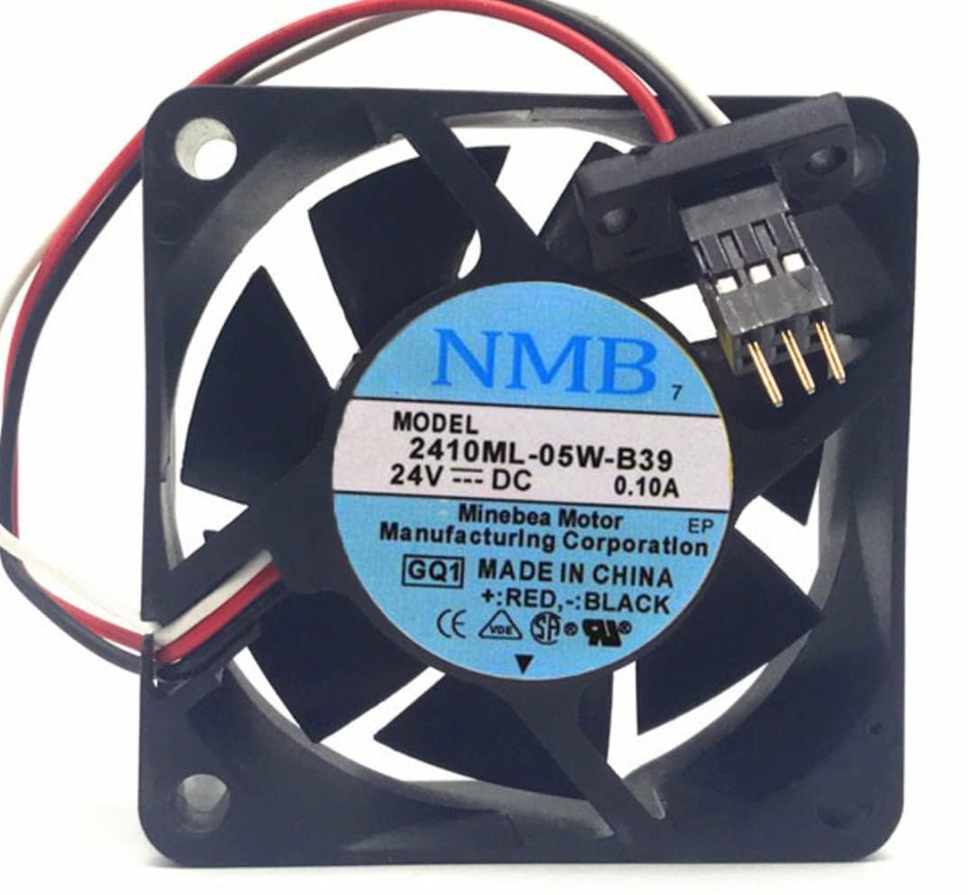 2410ML-05W-B39 24V 0.10A 60mm Fan - 6025 6CM 3-Wire Fanuc Cooling Fan 60X60X25MM