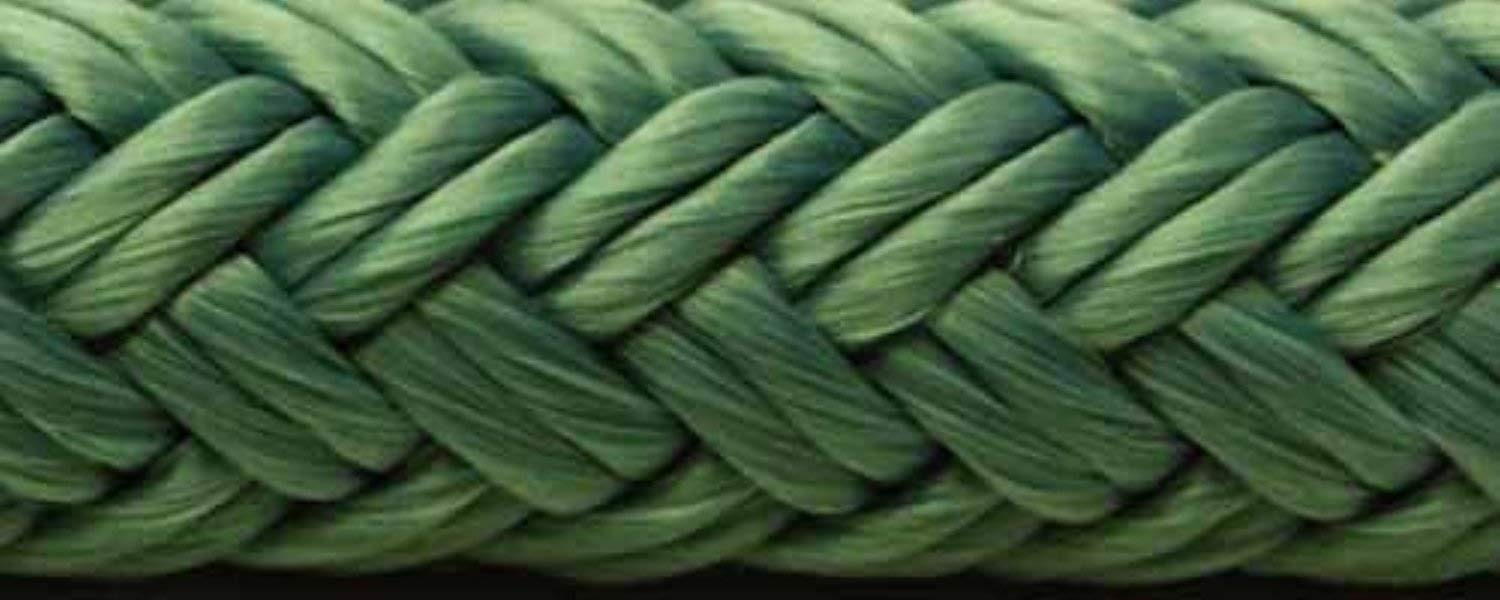 Seachoice Double-Braid Nylon Dock Line w/ Eye Splice, Pre-Shrunk, Heat Stabilized, 3/8 In. X 20 Ft., Teal Green