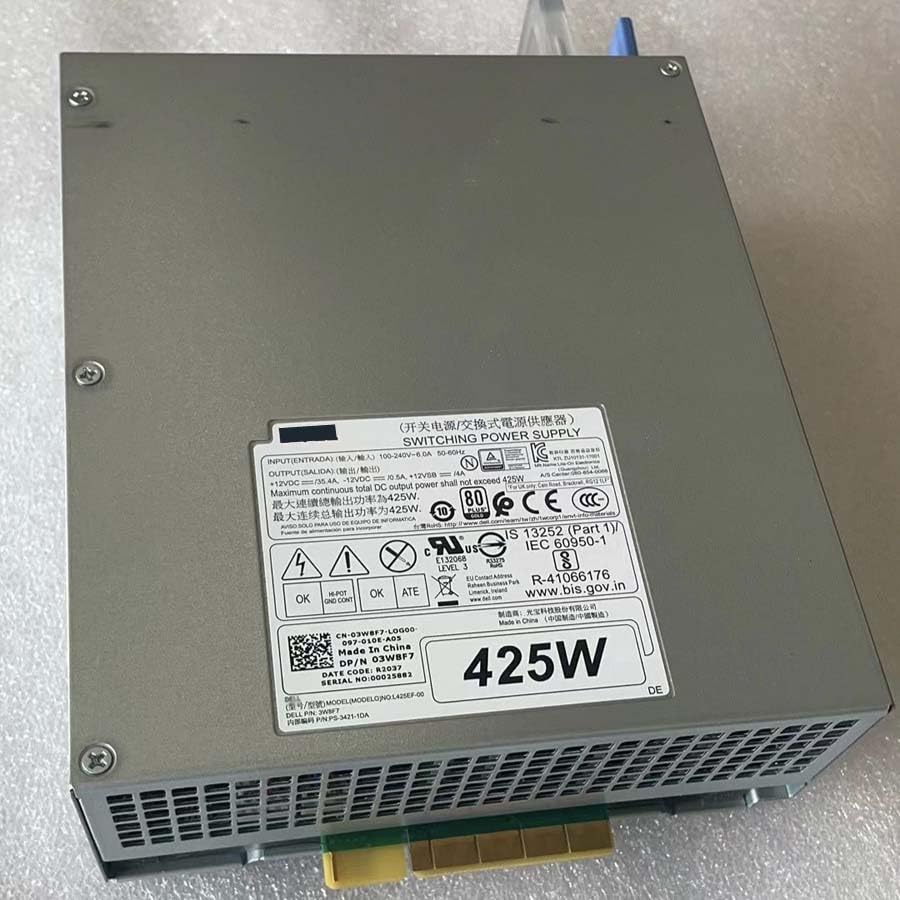 425W Power Supply Unit L425EF-00 T5820 T7820 D425EF-03 Y097X 3W8F7