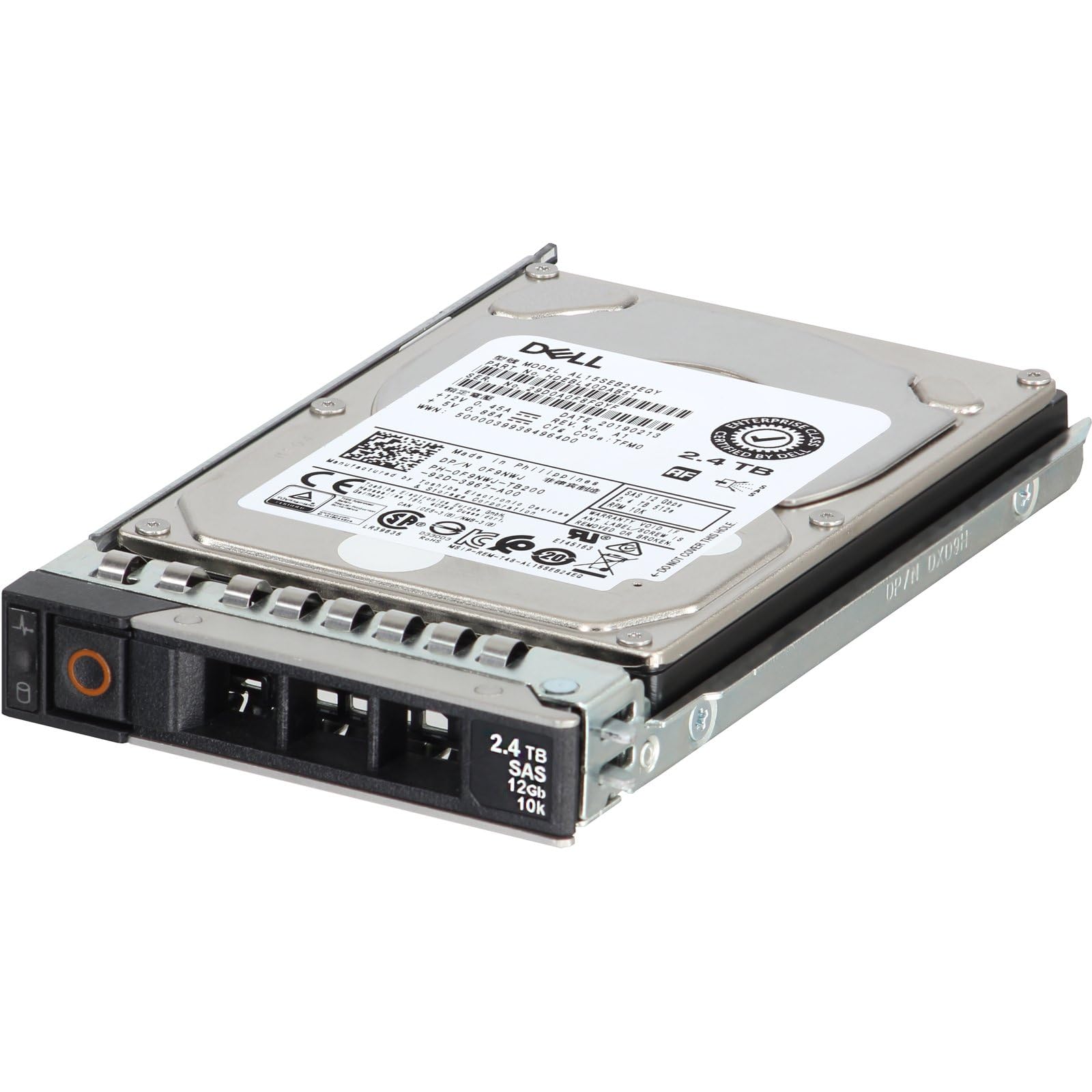 Dell 2.4TB 2.5in 10K SAS 12Gbs HDD 512e (F9NWJ