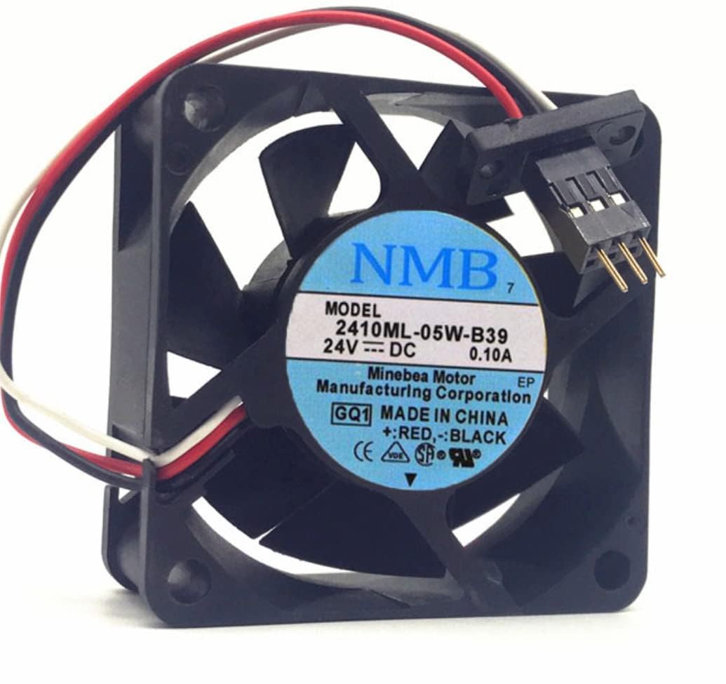 2410ML-05W-B39 24V 0.10A 60mm Fan - 6025 6CM 3-Wire Fanuc Cooling Fan 60X60X25MM