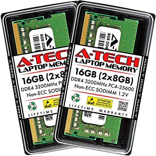 A-Tech 32GB RAM for QNAP TVS-h874 NAS | DDR4 3200MHz PC4-25600 SODIMM 2Rx8 1.2V 260-Pin Non-ECC SO-DIMM Memory Upgrade