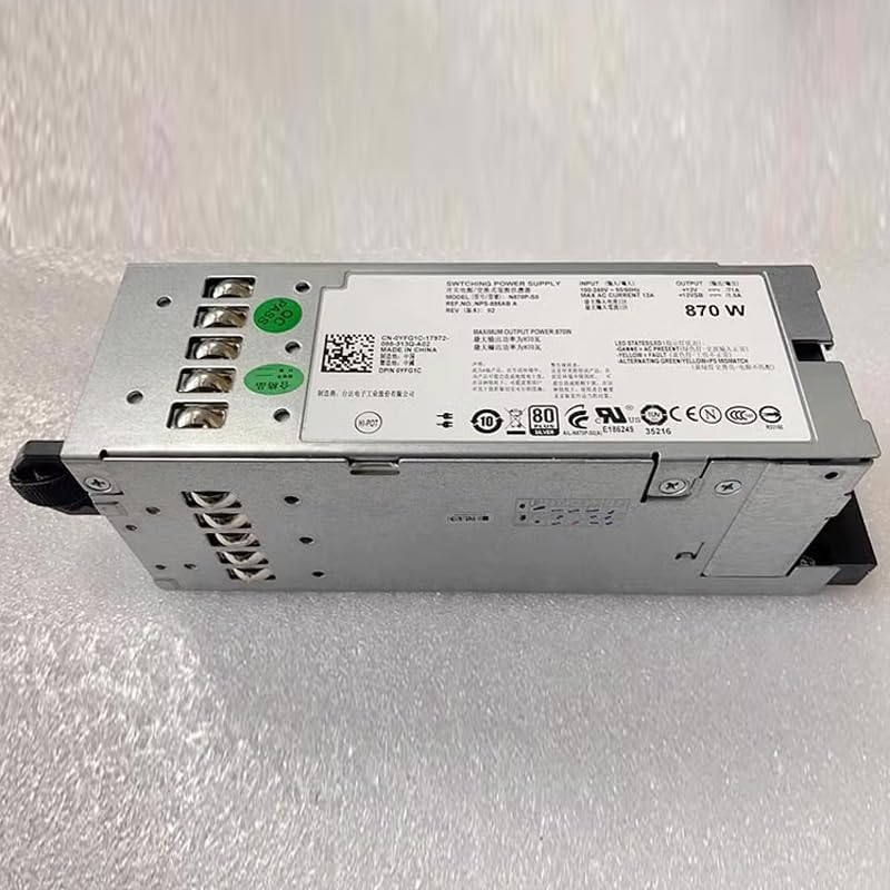 N870P-S0 A870P-00 0YFG1C 870W 12V 71A Original for R710 Server Power Supply NPS-885AB A YFG1C 7NVX8 07NVX8