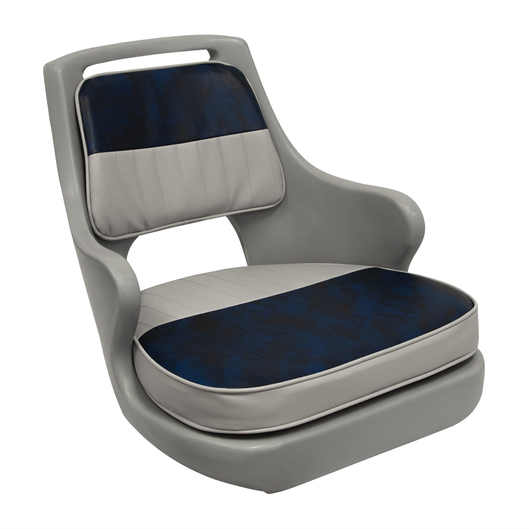 Wise Seats 8WD015-3-660 Wise Freshwater Bucket Seat W/Cushions, Gray/Navy Gray Shell