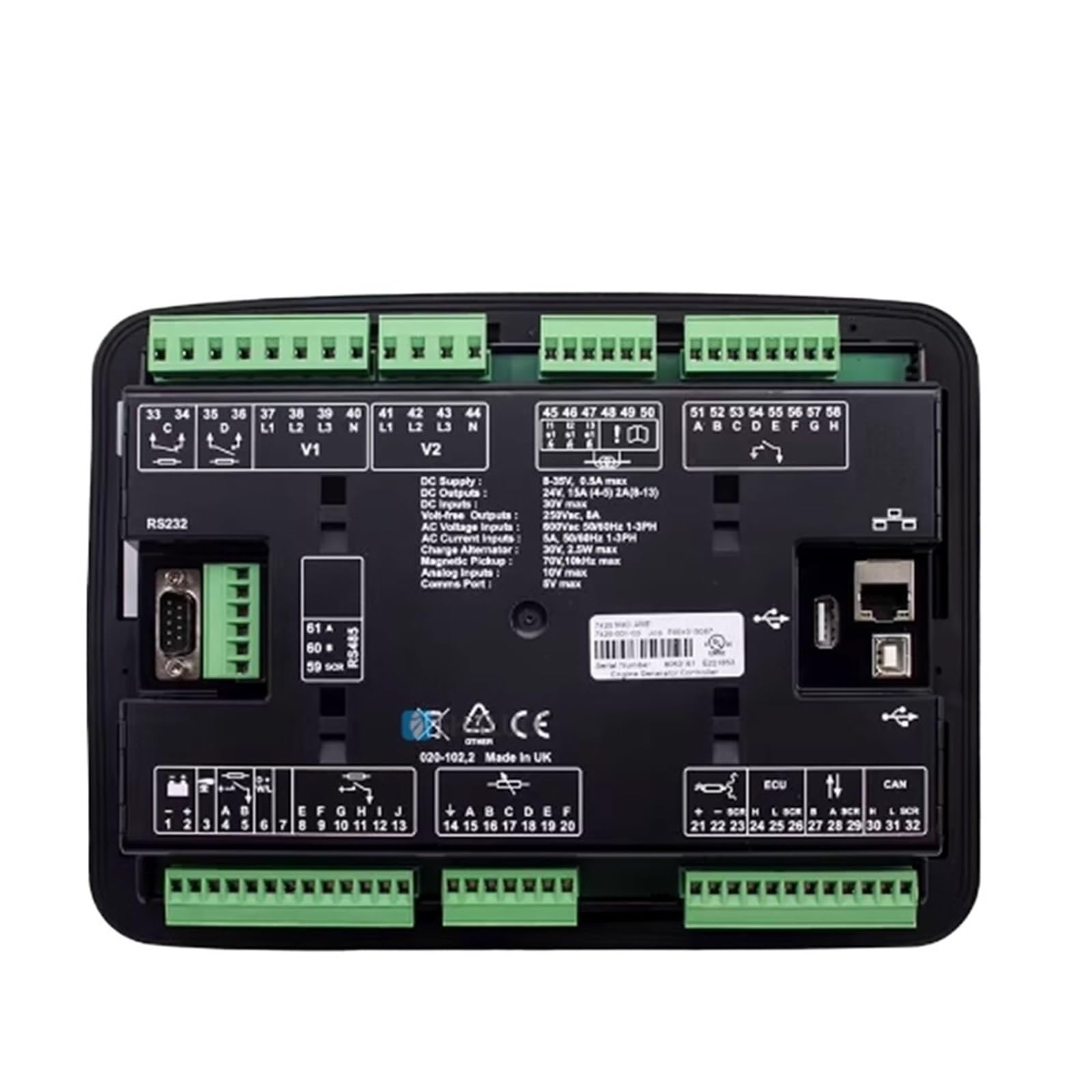 DSE7420MKII Control Module DSE 7420 Diesel Engine Genset Control Panel Module Controller 7420 MKII