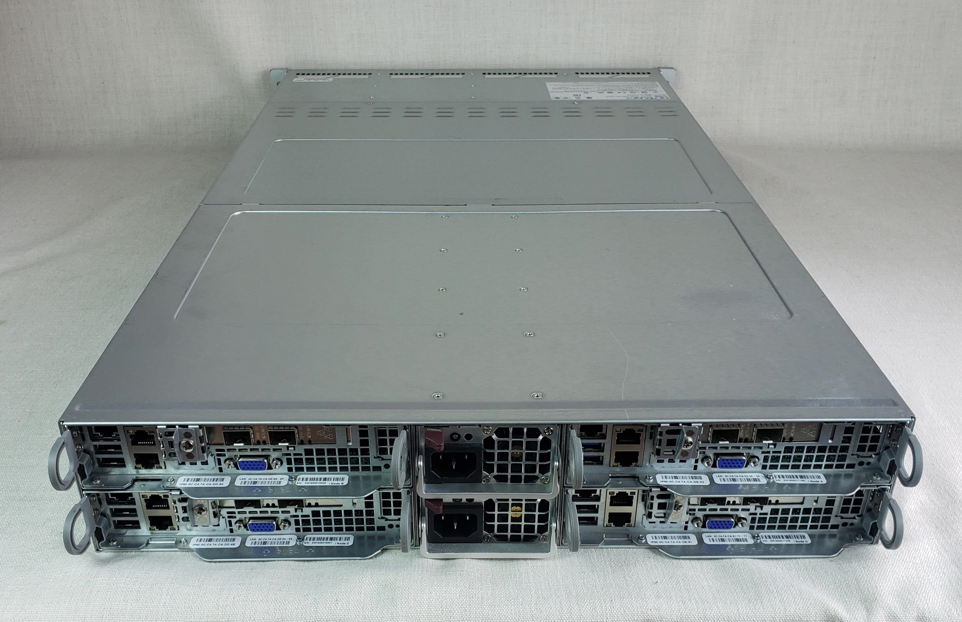 Nutanix NX-1465-G5-2640v4 2U 12x 3.5” Server - 4x X10DRT Nodes E5-2640v4 128GB