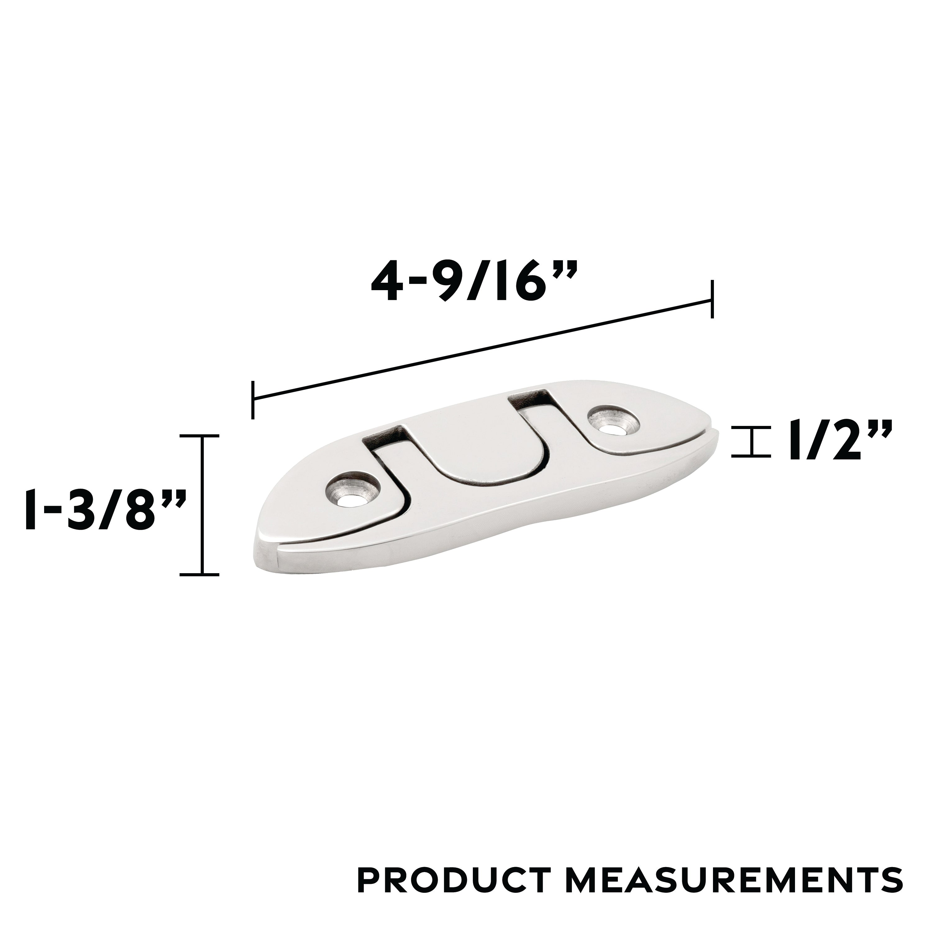 Whitecap 6744 4-1/2" Folding Cleat