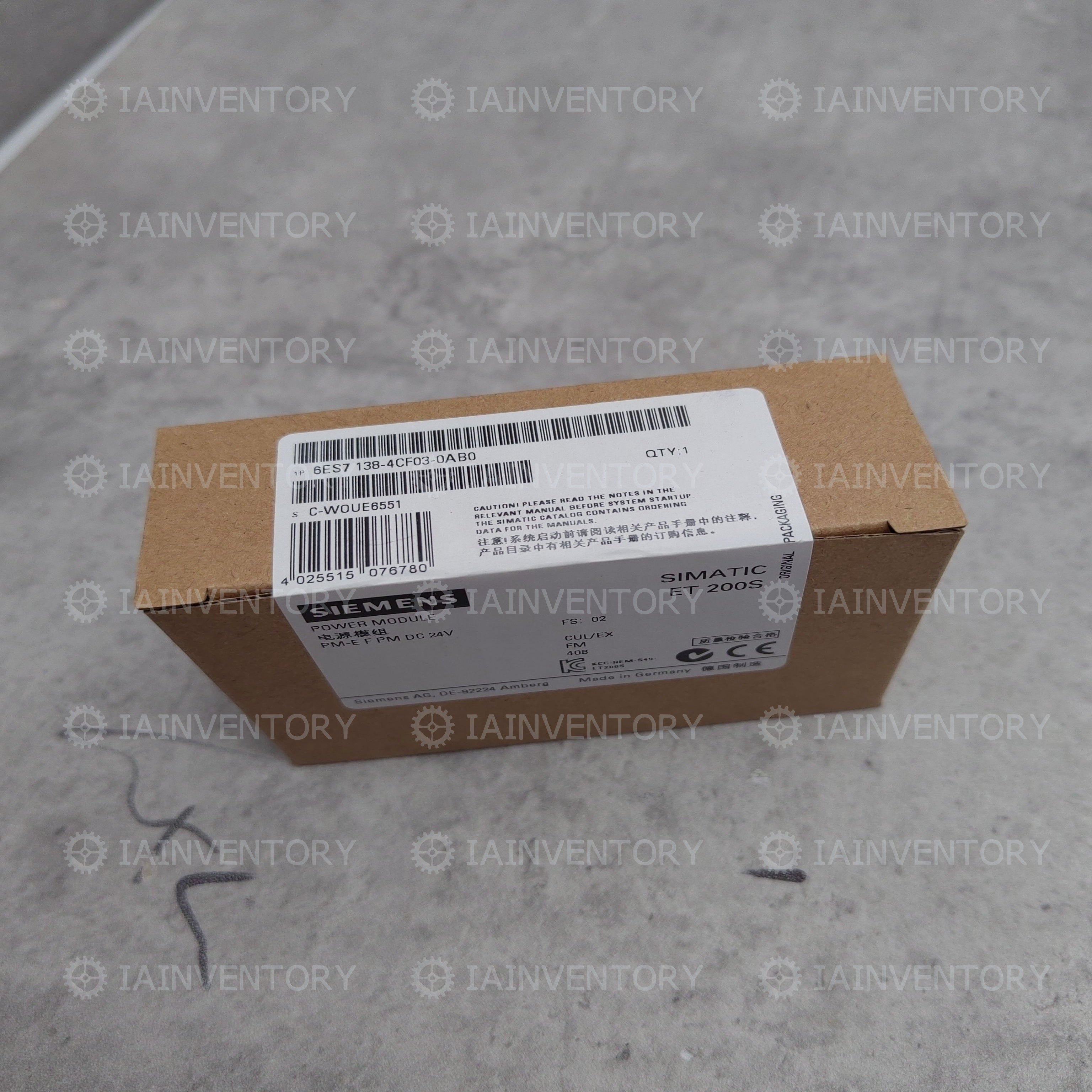 Boxed Sealed? Siemens Simatic 6ES7138-4CF03-0AB0