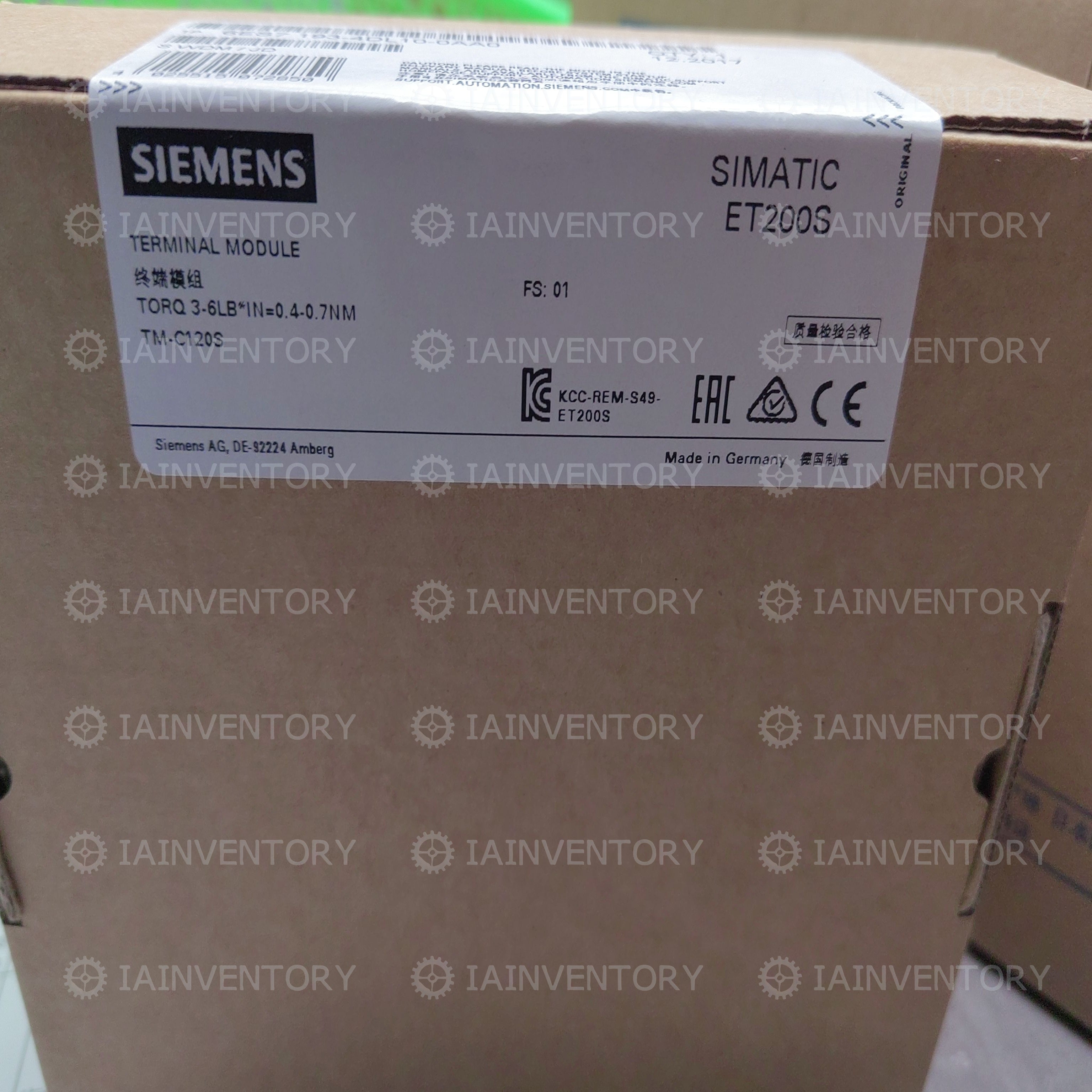 Siemens 6ES7193-4DL10-0AA0 6ES7 193-4DL10-0AA0
