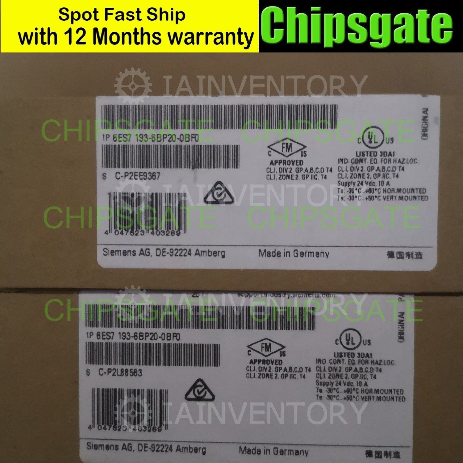 Siemens 6ES7193-6BP20-0BF0 Simatic 6ES7 193-6BP20-0BF0