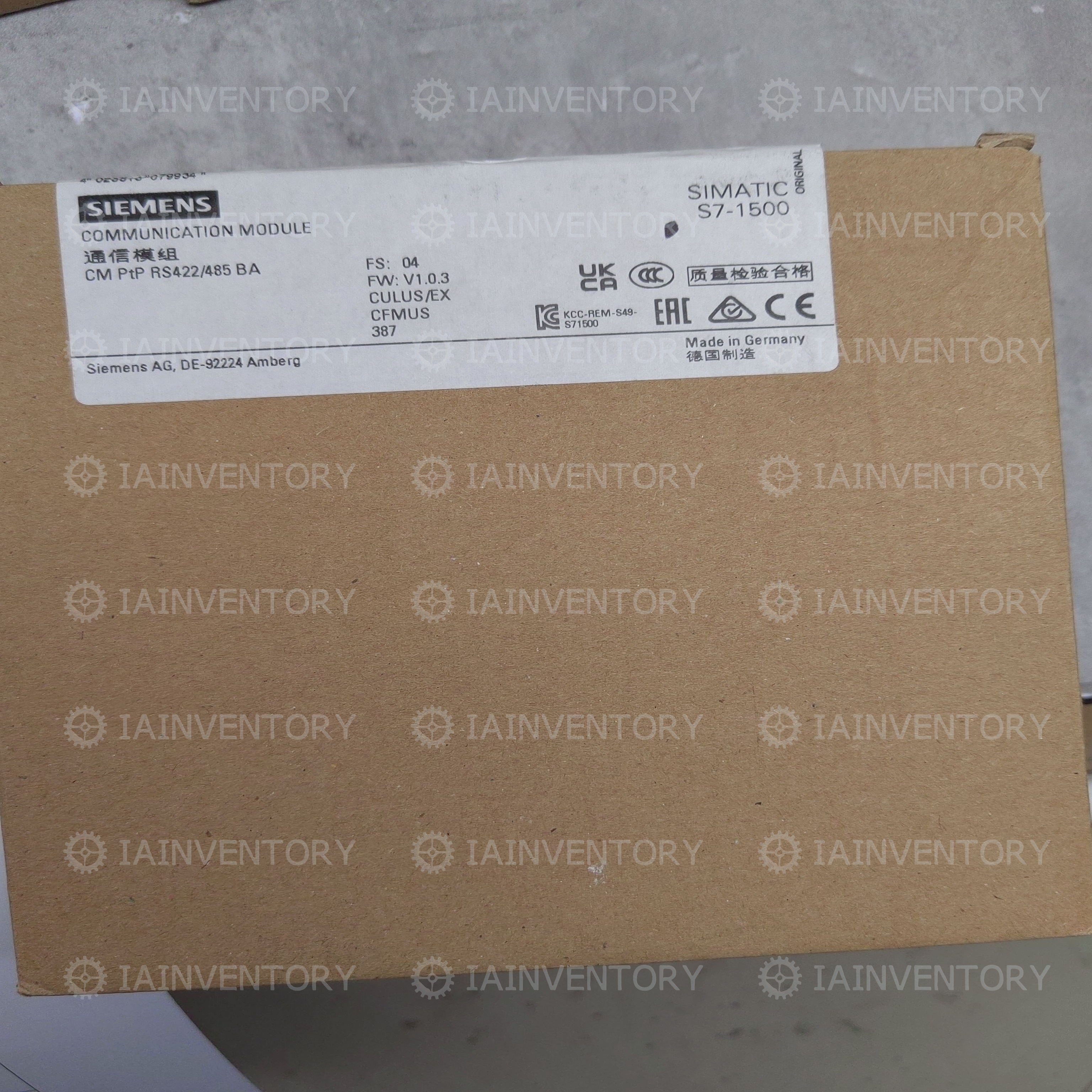 6ES7540-1AB00-0AA0 Siemens Simatic S7-1500 cm PTP 6ES7 540-1AB00-0AA0