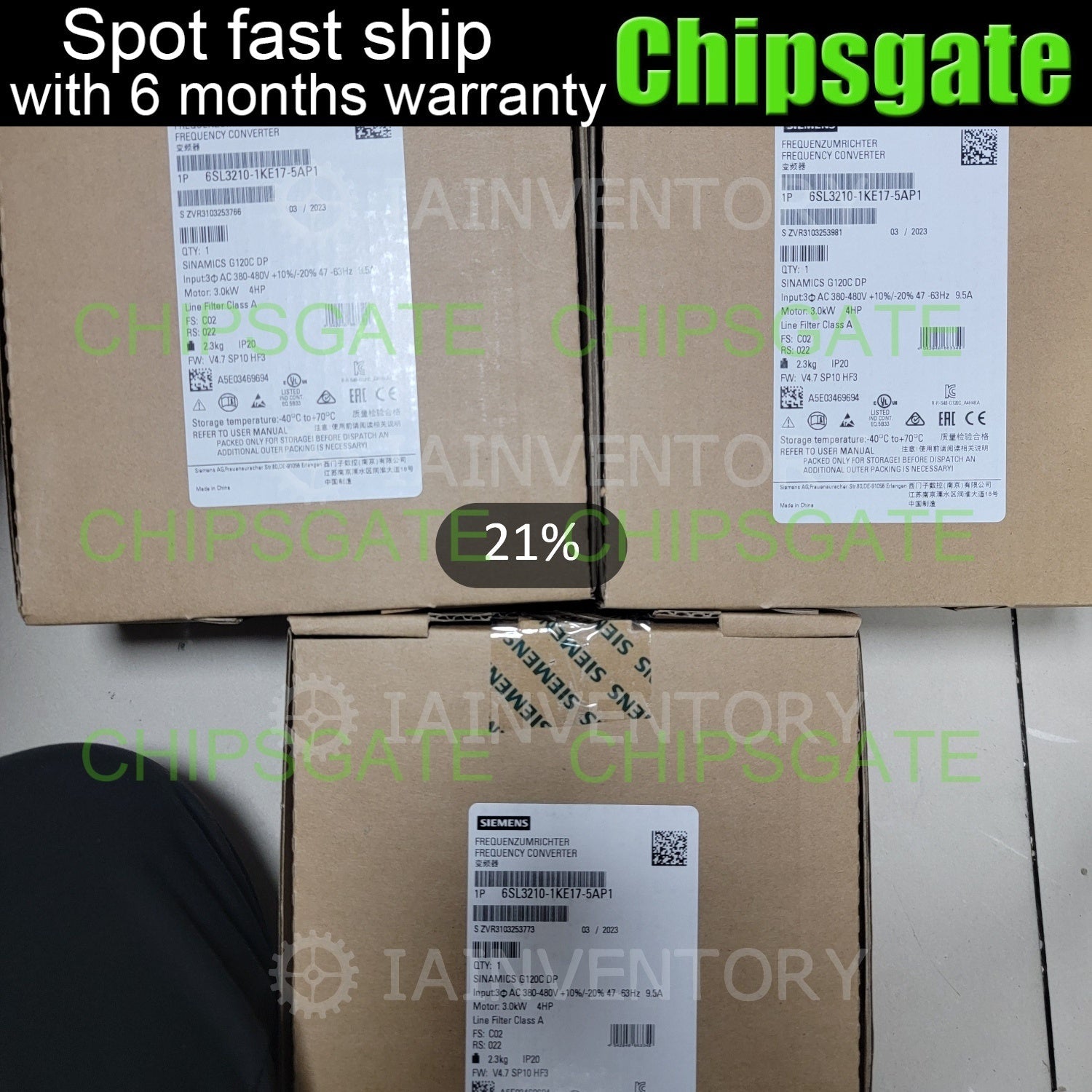 Siemens? 6SL3210-1KE17-5AP1? Module 6SL32101KE175AP1