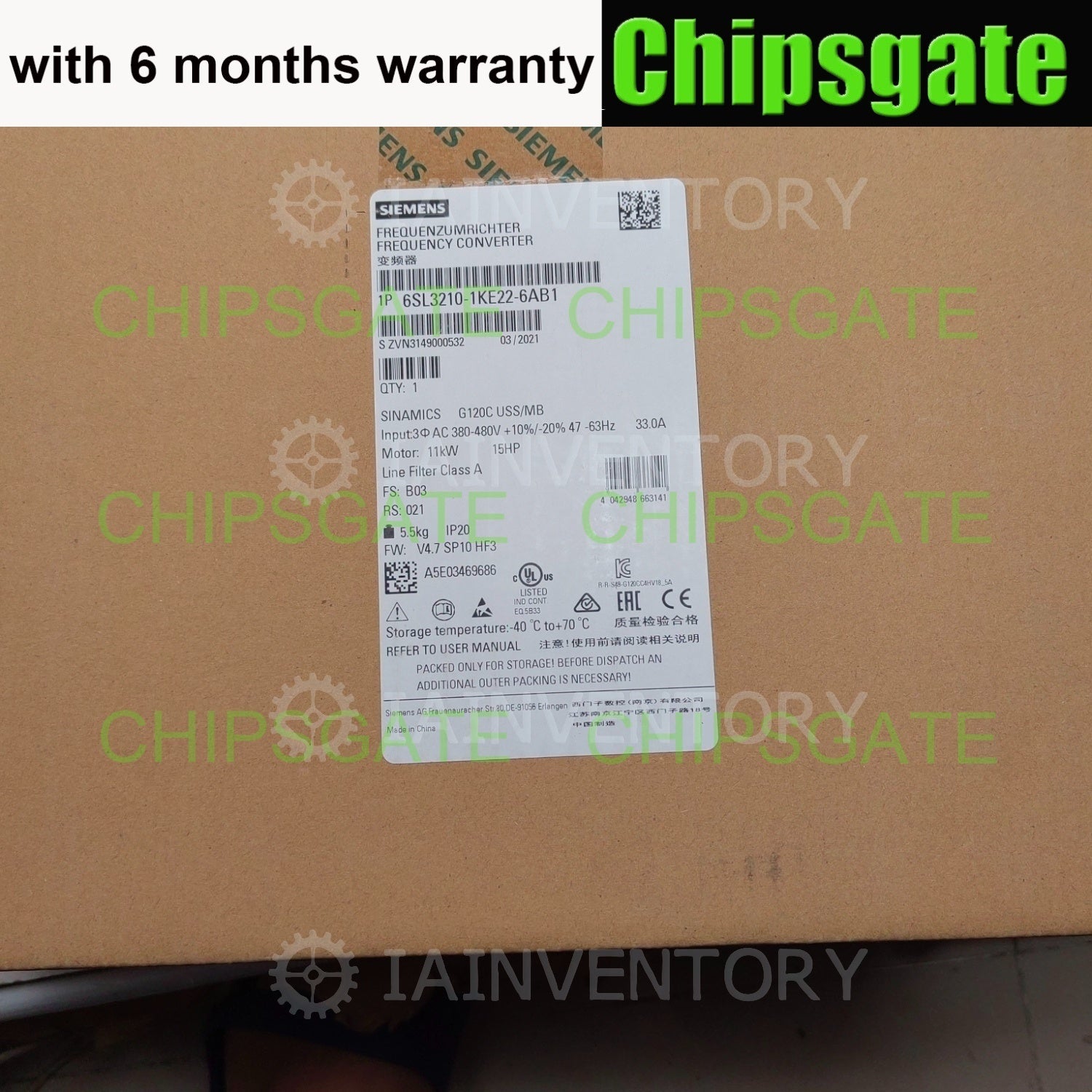 Siemens SINAMICS G120 6SL3210-1KE22-6AB1