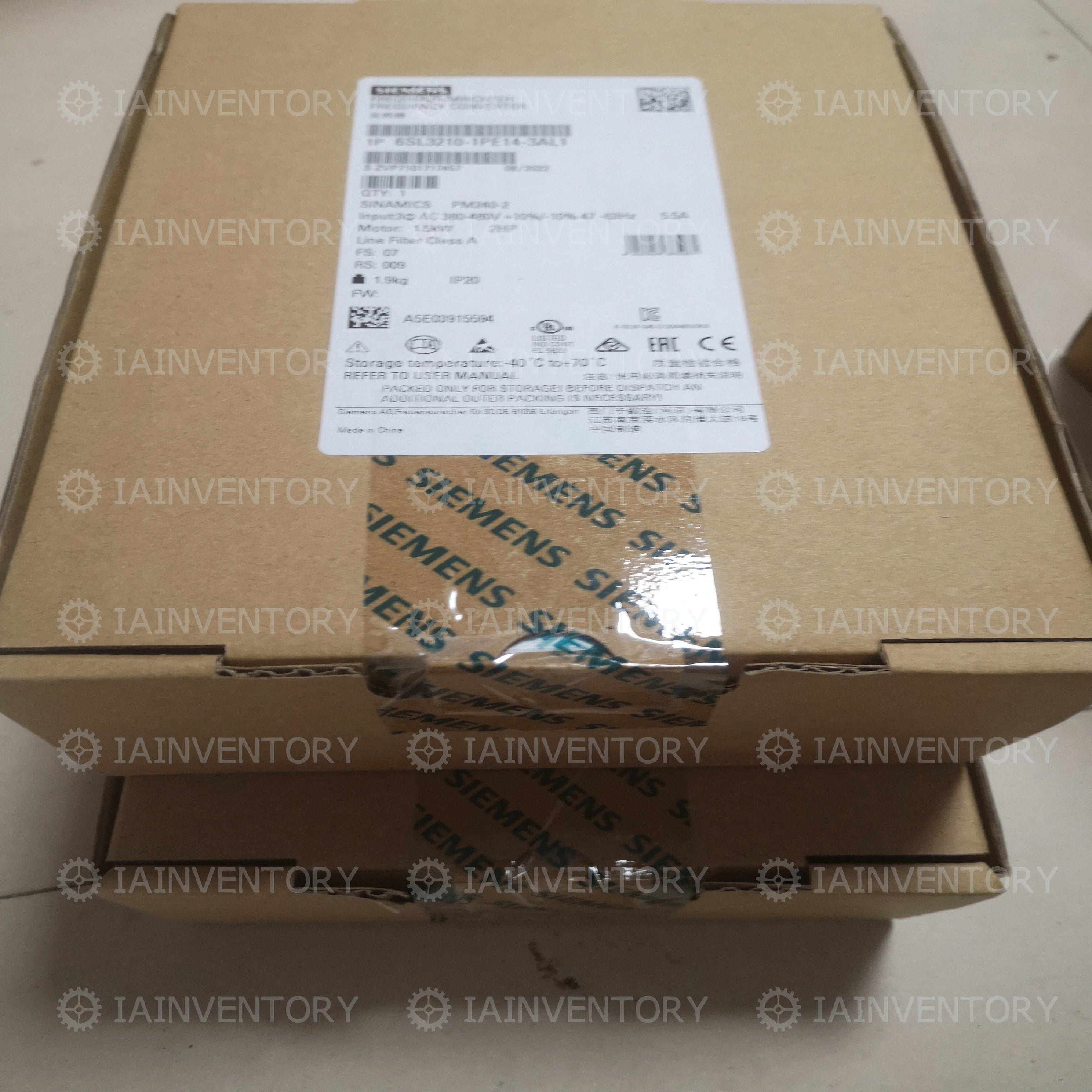 Siemens 6SL3210-1PE14-3AL1 SINAMICS 6SL3 210-1PE14-3AL1