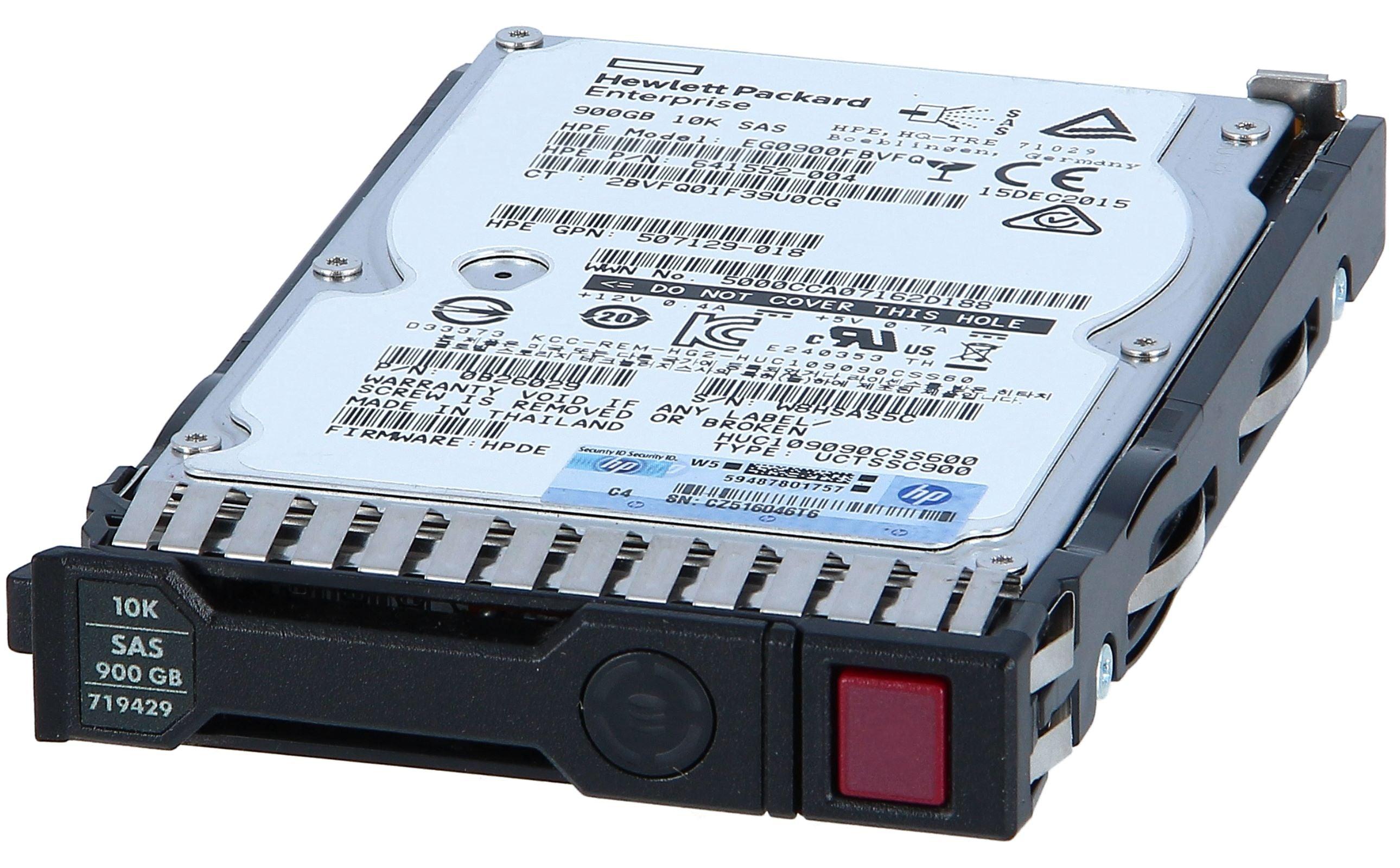 719424-B21 HP 900GB 10K 6G SFF SAS SC Drive 719429-001