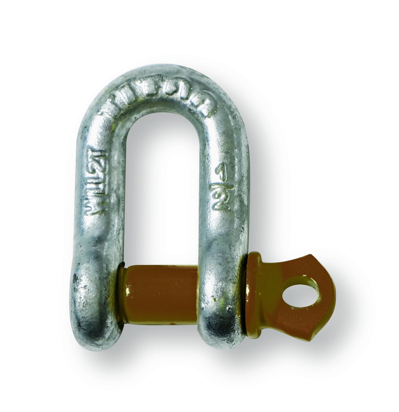 Titan Chain 10319062 Hot Galvanized D Shackle, 1/4"