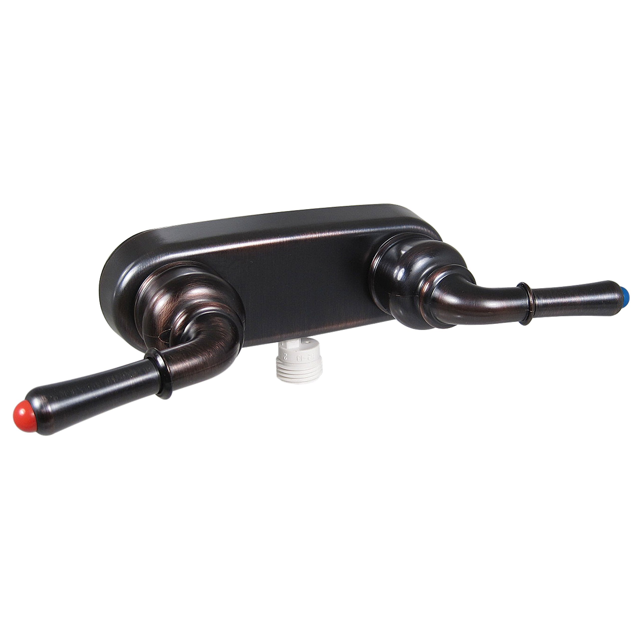 Valterra PF223541 Catalina Rubbed Bronze Finish Two Teacup Handle RV Shower, Valve Faucet