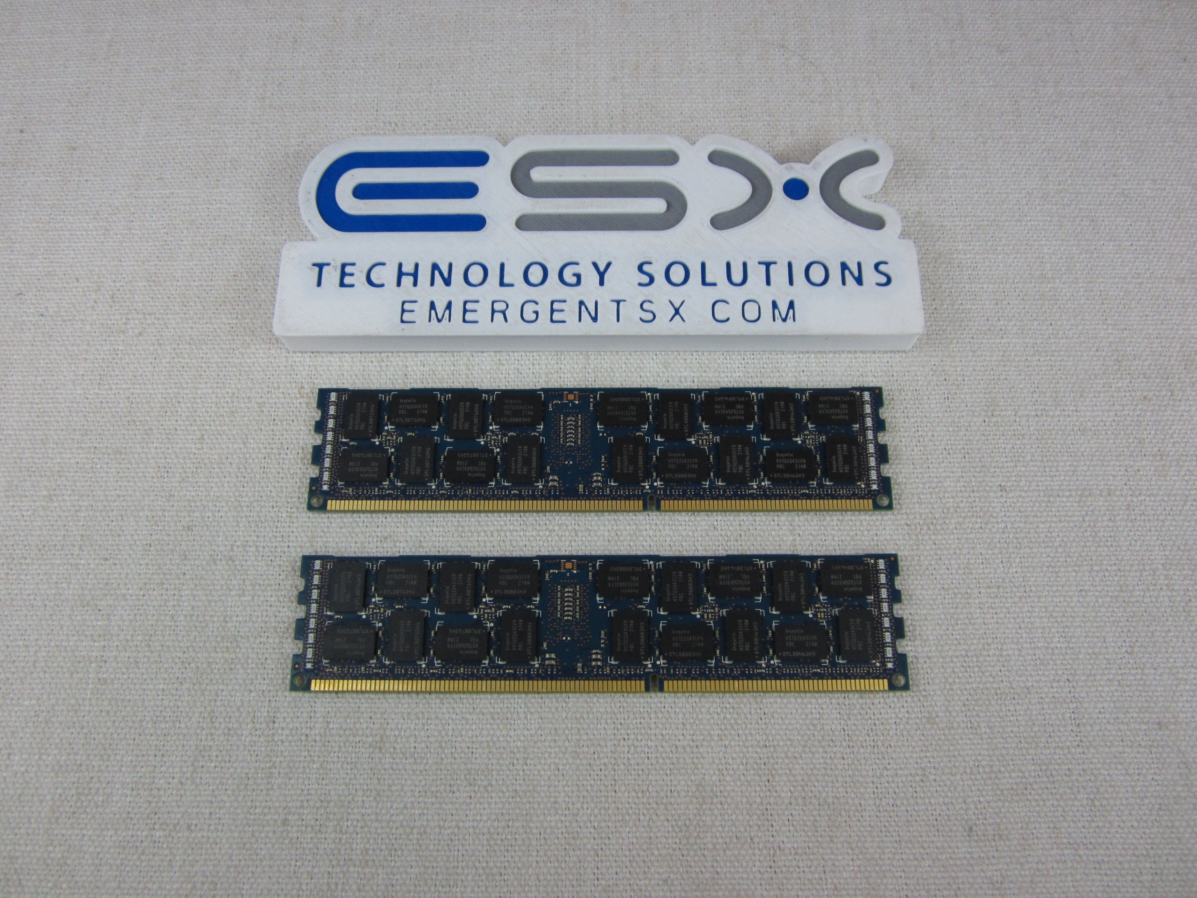 Lot of 2- Hynix HMT42GR7AFR4C-RD 16GB 2Rx4 PC3-14900R DDR3-1866 Server Memory