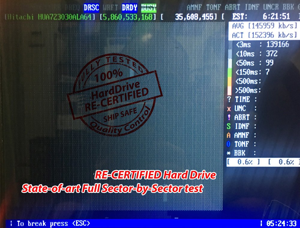 Seagate ST31000524NS 1TB 7200RPM SATA II 3GB/s 64 MB Cache 3.5in Enterprise Hard Drive (PC, RAID, NAS, CCTV DVR [Renewed] -w/1 Year Warrany