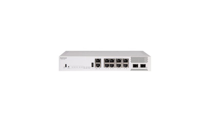 Ruckus 8 Port Managed PoE 2x25G SFP28 Campus Switch