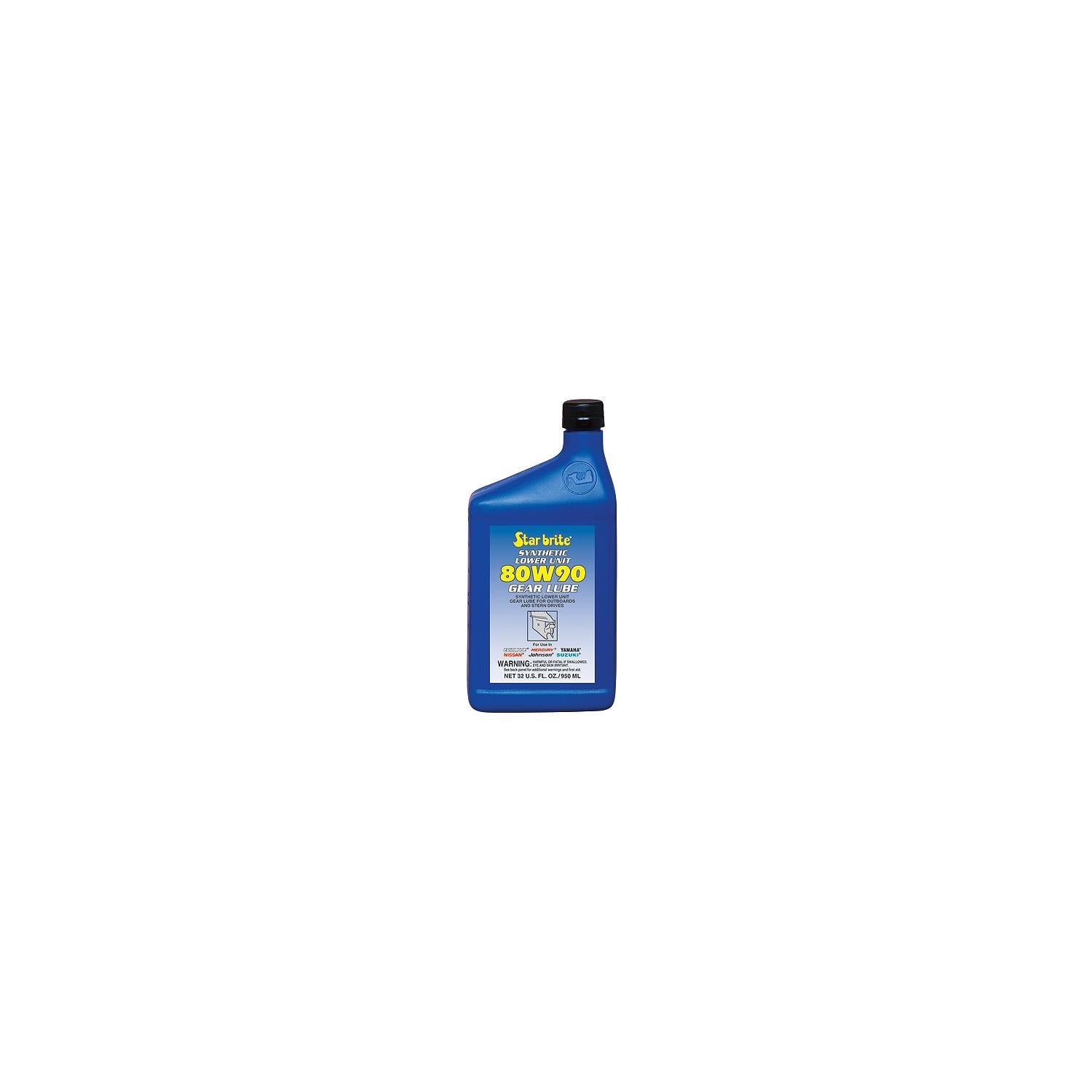 Star Brite 027200N Synthetic Blend 80W90 Lower Unit Gear Lube, 1 Gal.