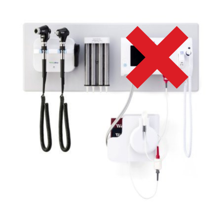 Welch Allyn Green Series 777 Integrated Wall System for Connex (777-PM3WCX-US Connex Spot Monitor sold SEPARATELY.