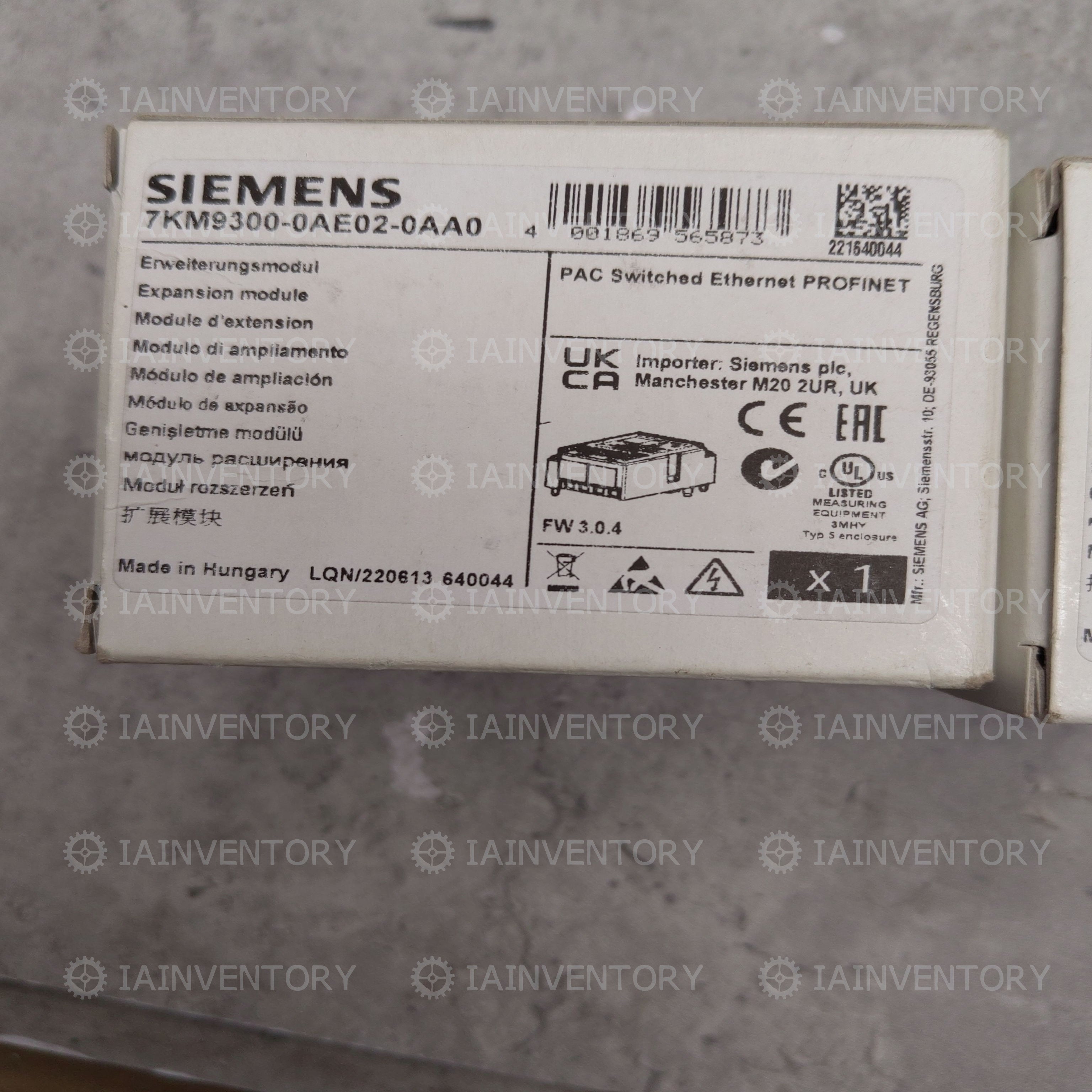 Siemens 7KM9300-0AE02-0AA0 Expansion Module 7KM9 300-0AE02-0AA0