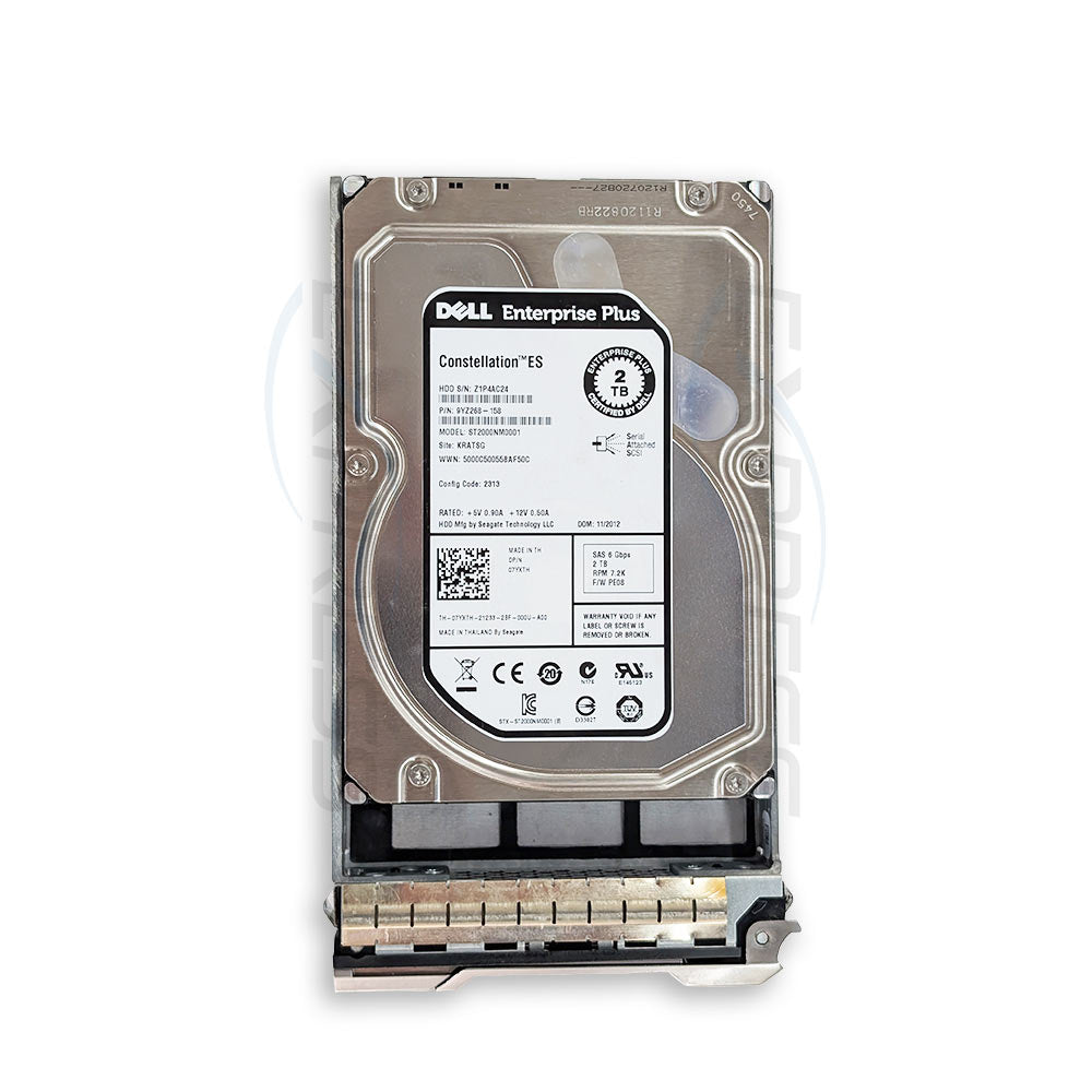 7YXTH - 3.5" 2TB 7.2K NL-SAS 6Gbps HDD | Refurbished Equallogic