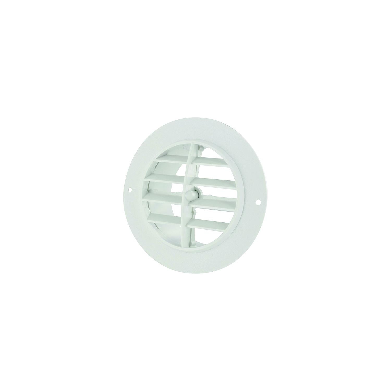 Valterra A10-3335VP 4" Heating & A/C Dampered Register, White
