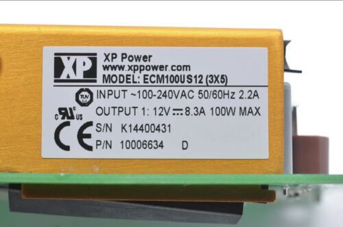 XP Power ECM100US12 Power Supply - Label | Alo Tech Solutions