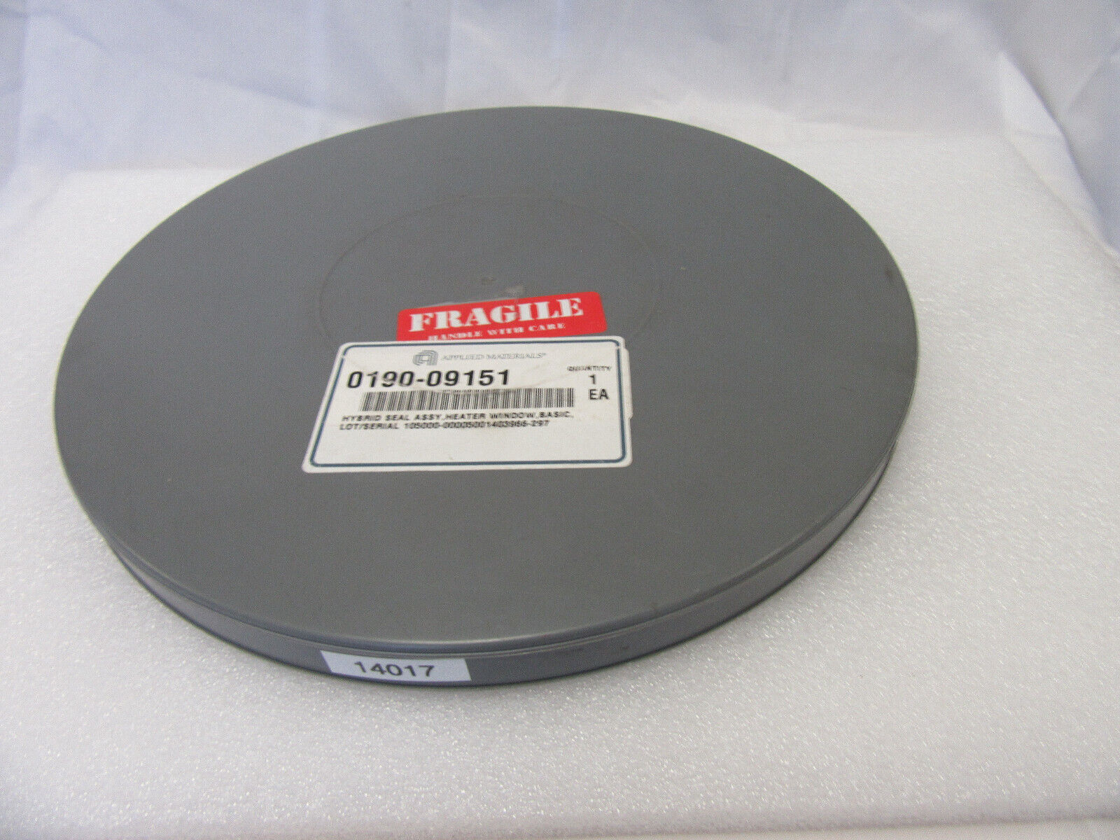 Applied Materials 0190-09151 Heater Window Seal - Side View | Alo Tech Solutions