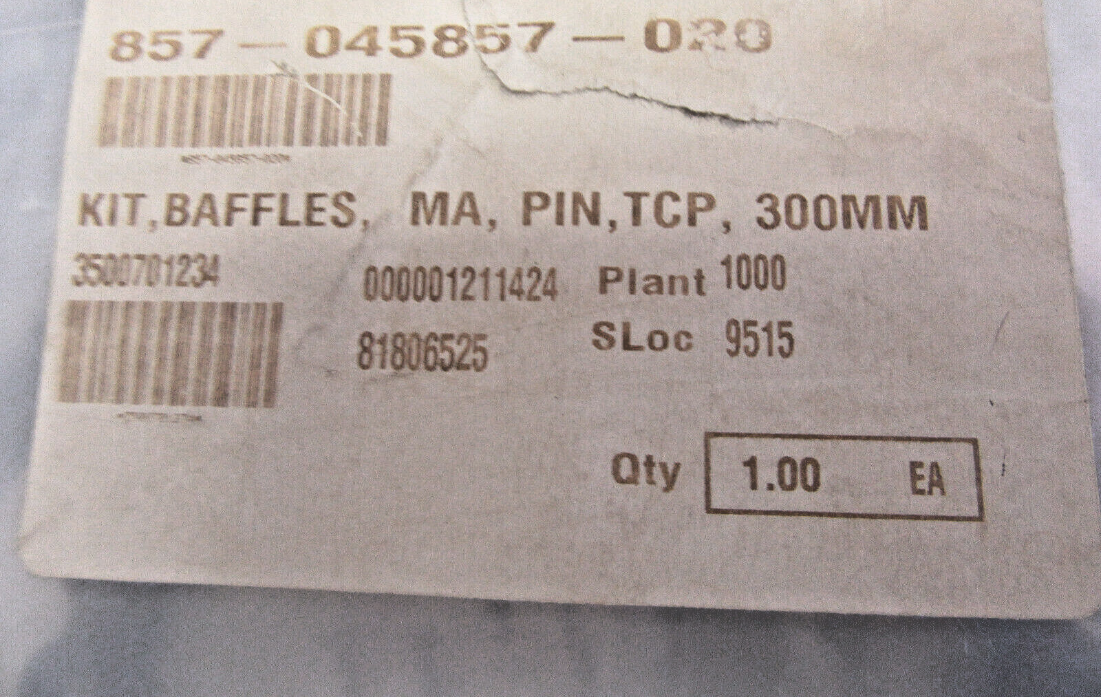 Lam Research 857-045857-020-A Baffles Kit - Label | Alo Tech Solutions