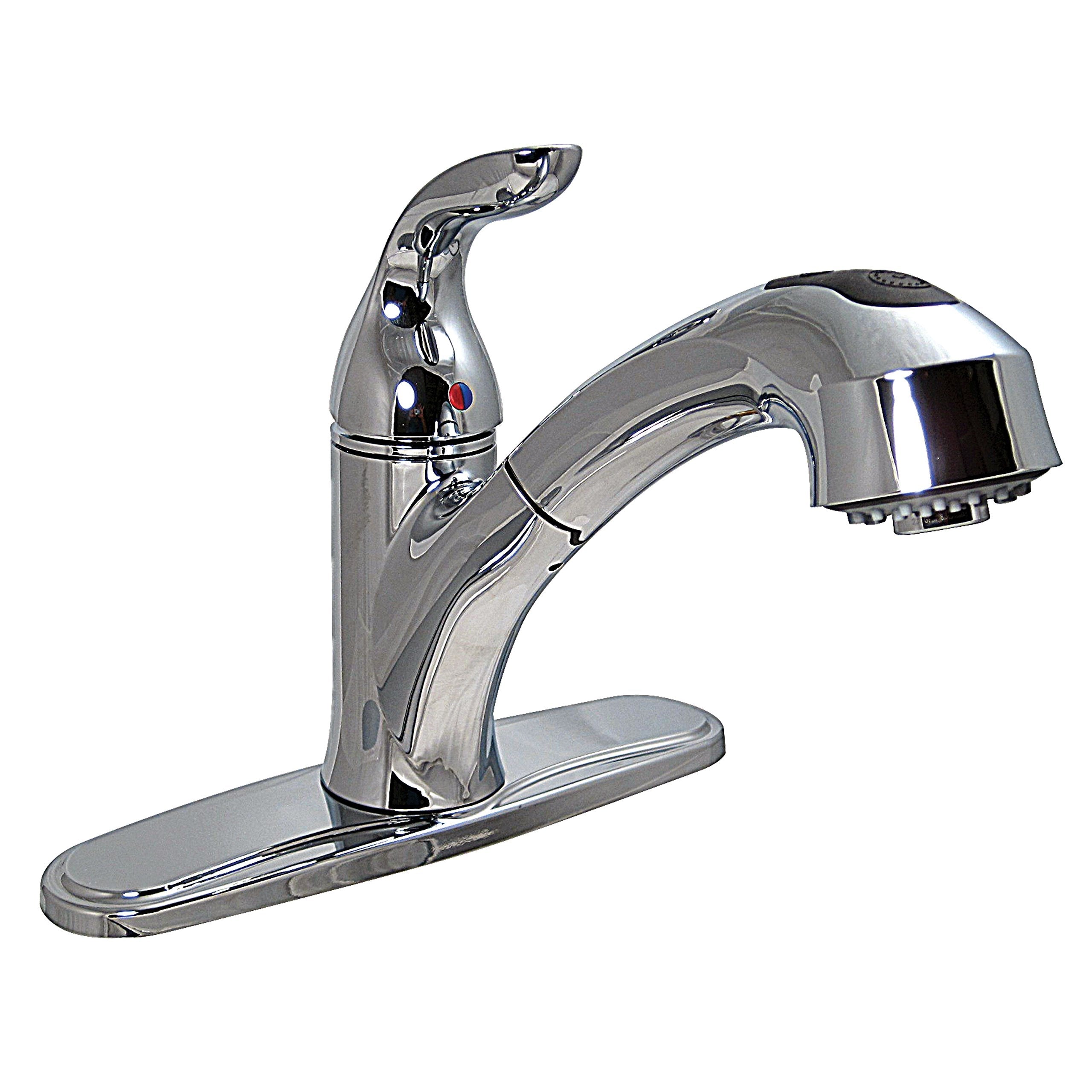 Valterra PF231341 Phoenix 8" Hybrid RV Kitchen Faucet w/ Pullout Spout & 56", Hose