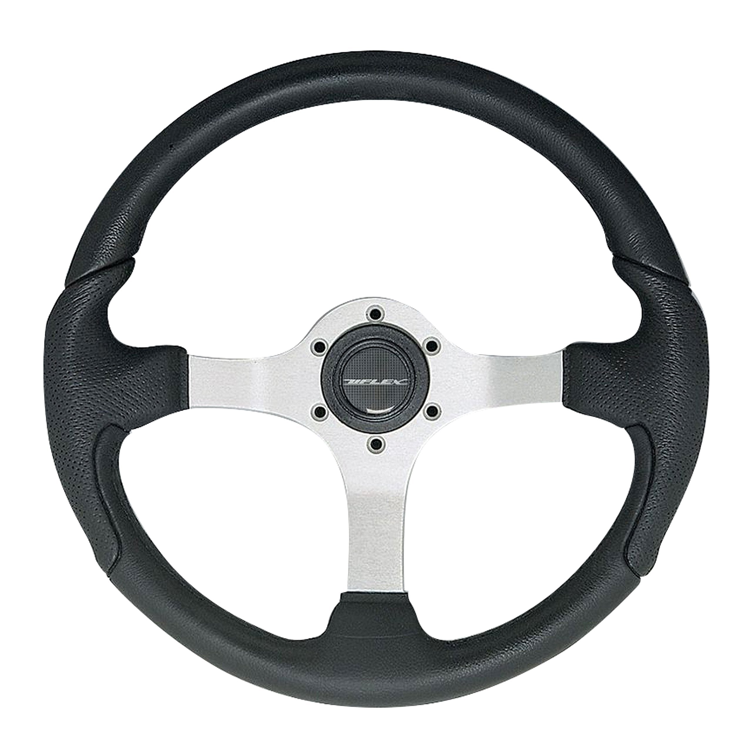 Uflex NISIDABS Steering Wheel, Satin Finish w/Black Grip