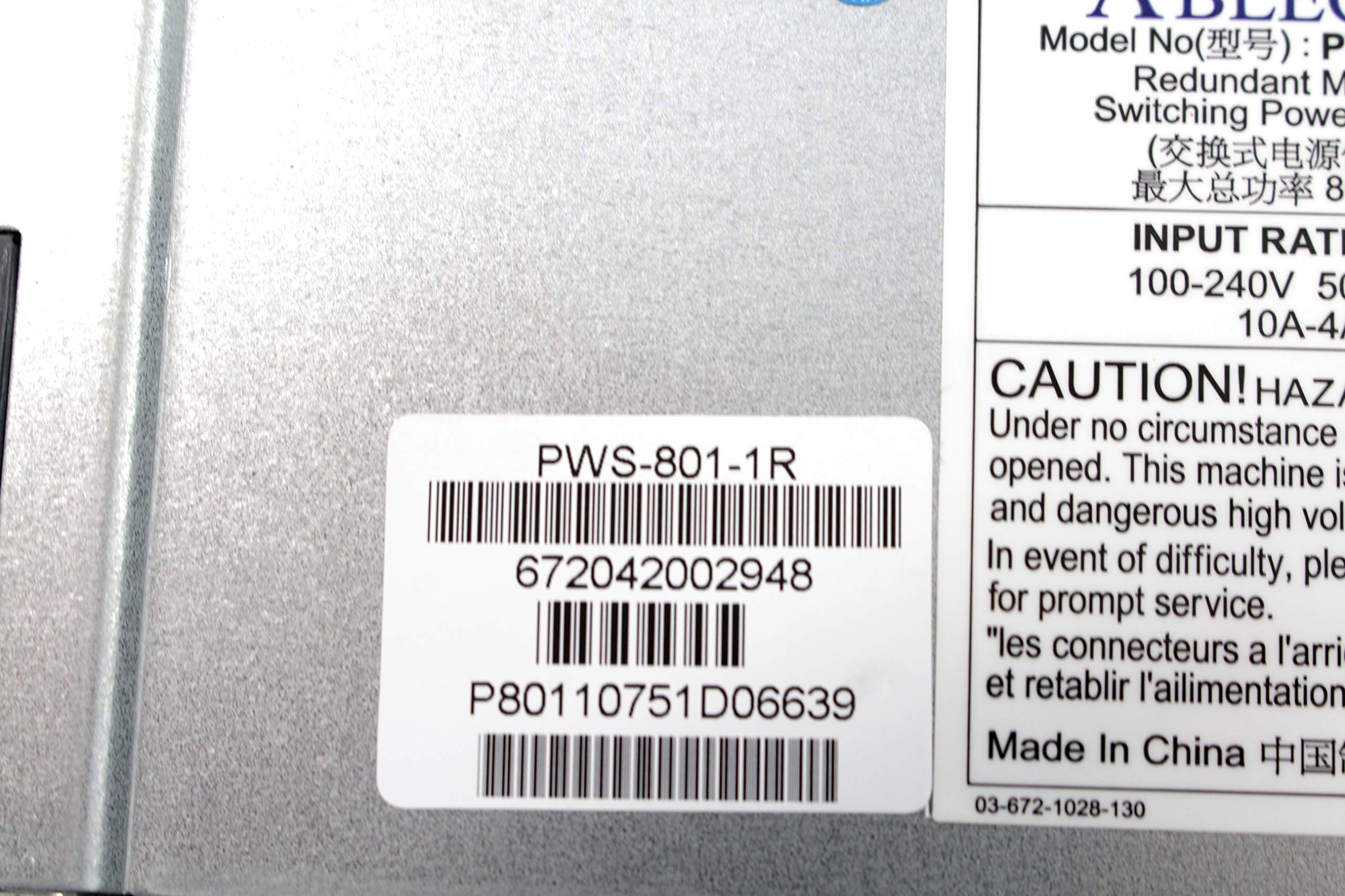 Supermicro PWS-801-1R 800W Power Supply 1U 12V Redundant Module