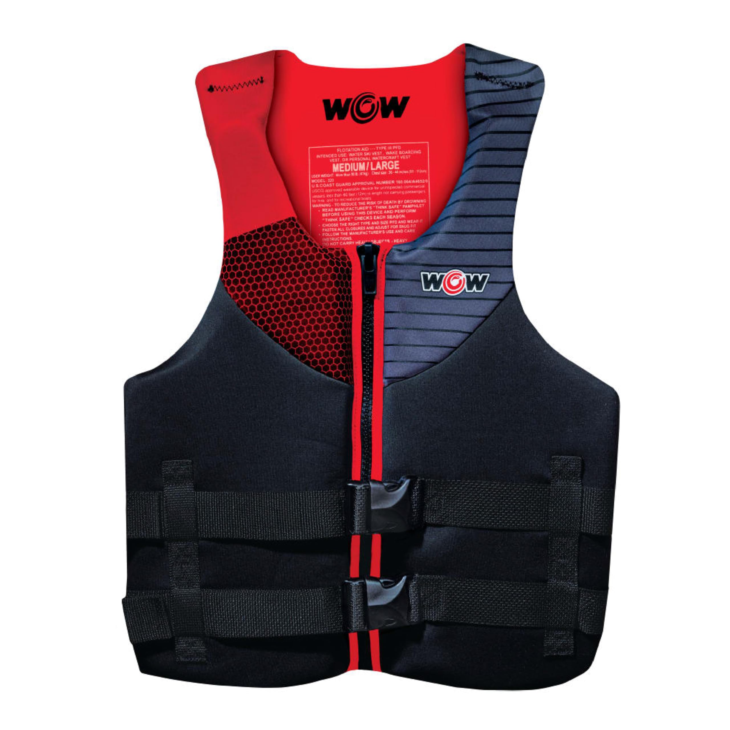WOW Watersports 23WLV4965 Feel Good Life Vest, Red Sm/Med
