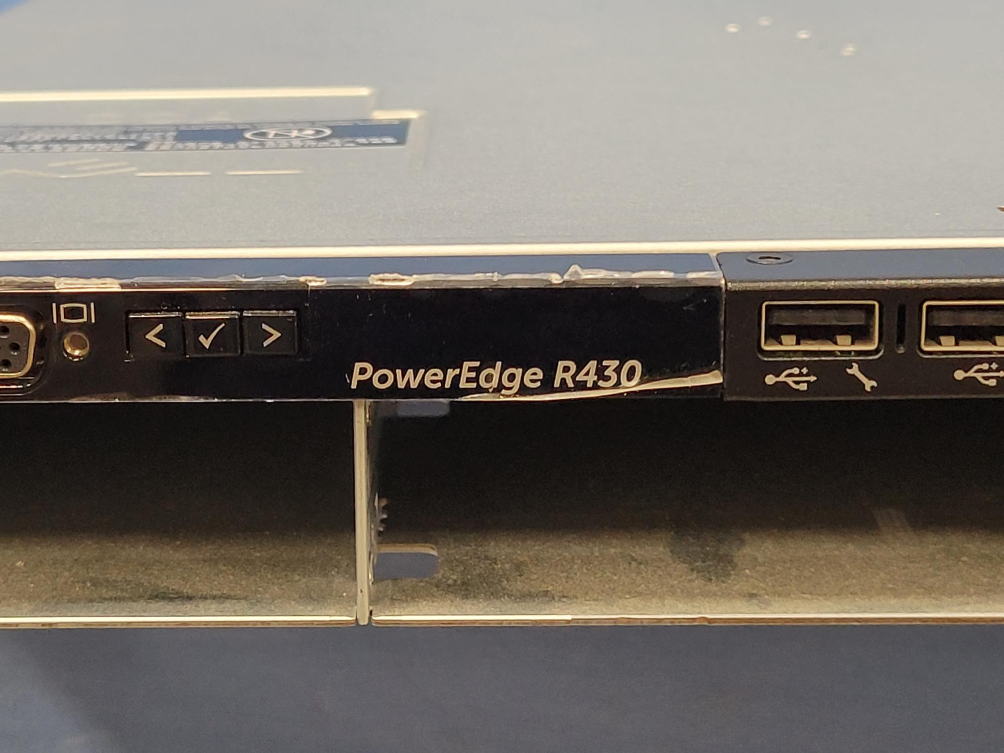 Dell PowerEdge R430 1U LFF Server 2x Intel 6 Core E5-2620v3 2.4GHz 96GB 4x 4TB