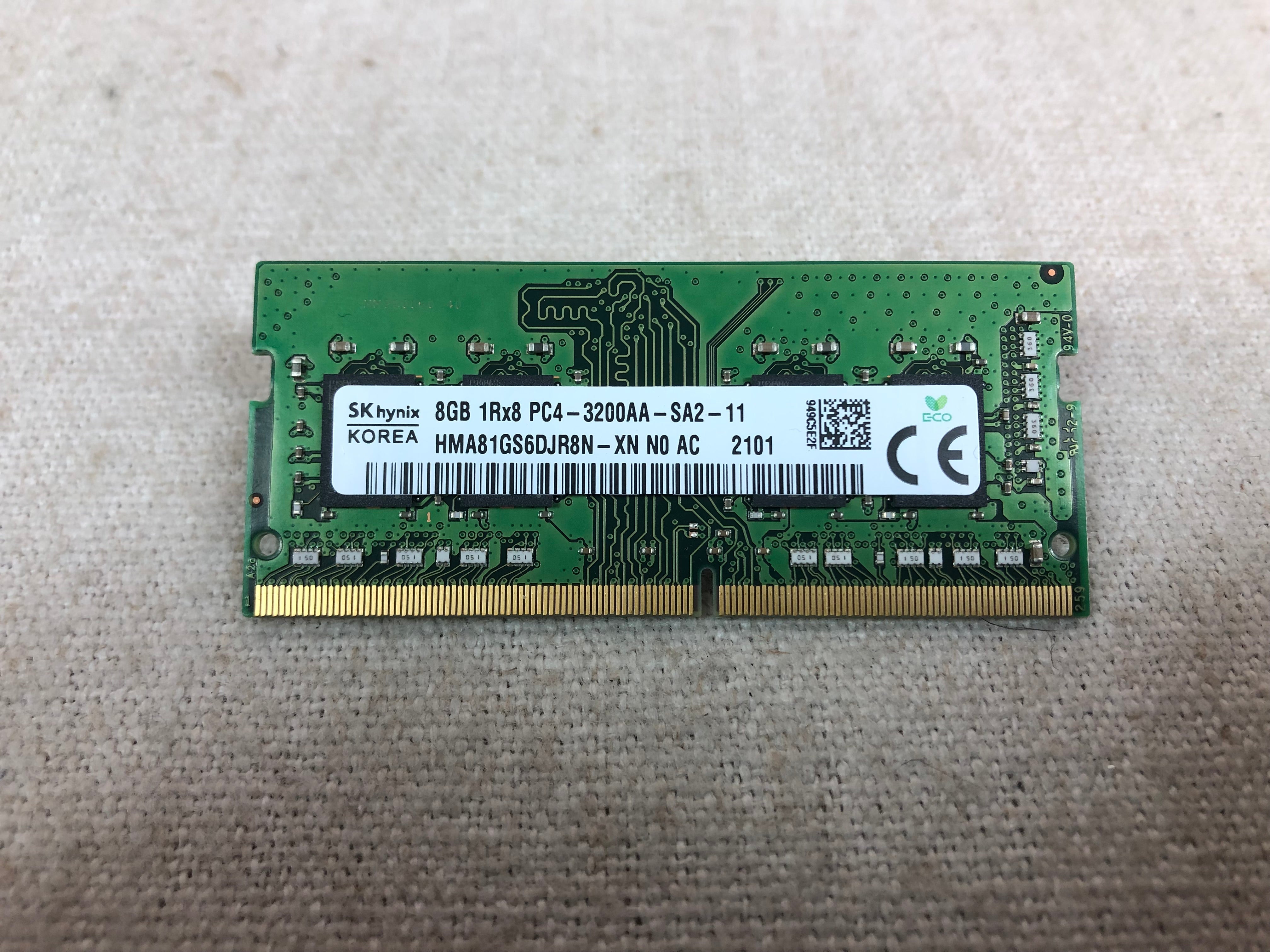 Lot of 15 SK Hynix HMA81GS6DJR8N-XN 8gb 1Rx8 PC4-3200 SODIMM laptop memory