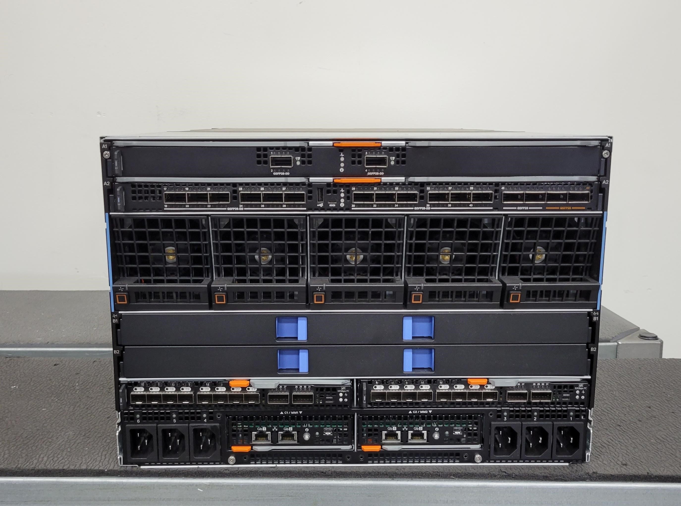 Dell MX7000 8 Slot Blade System Chassis – 6x PSU, 9x Fans, 2x MX9002m Mgmt Mods