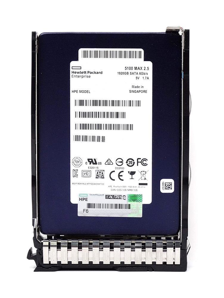 875513-X21 HPE 1.92TB SATA 6Gbps Read Intensive DS 2.5-Inch Solid State Drive with Smart Carrier